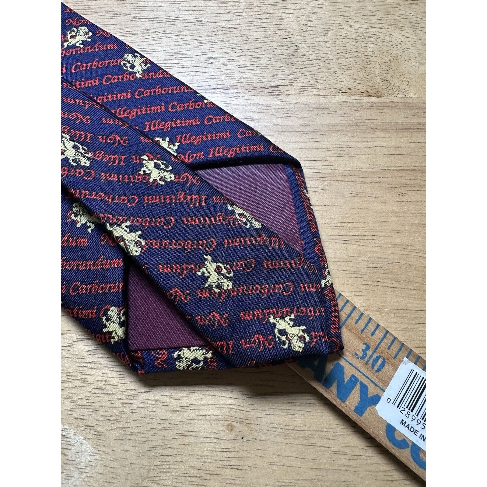 Other Alynn Neckwear Tie Dont Let the Bastards Grind You Down VTG Size ONE SIZE - 5 Thumbnail