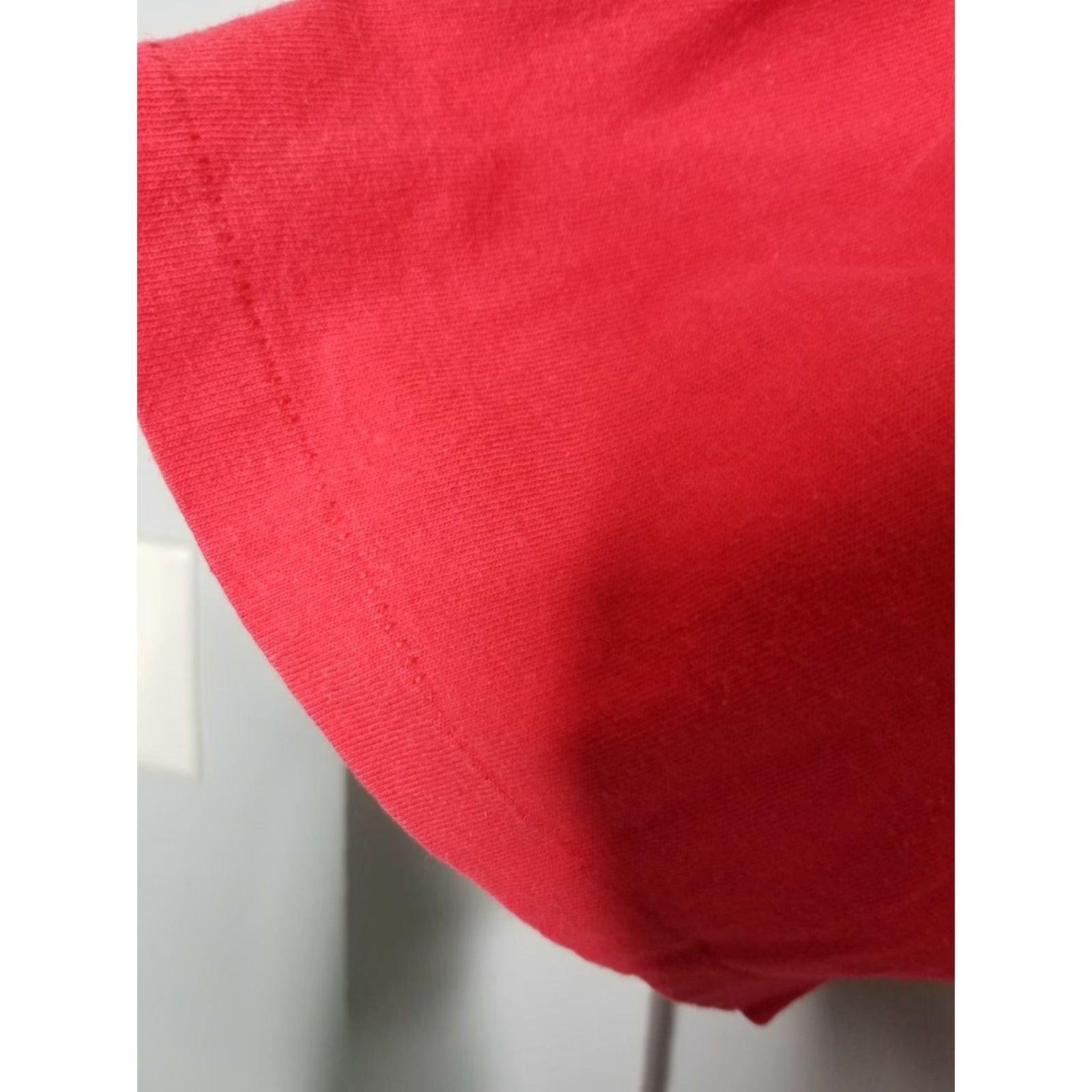 Hanes VINTAGE Hanes Her Way Womens XL T Shirt 4th of July Puff Paint Red Hanes T-Shirt Womens XL Red USA Puff Paint Vintage Single Stitch Size XL / US 12-14 / IT 48-50 - 4 Thumbnail