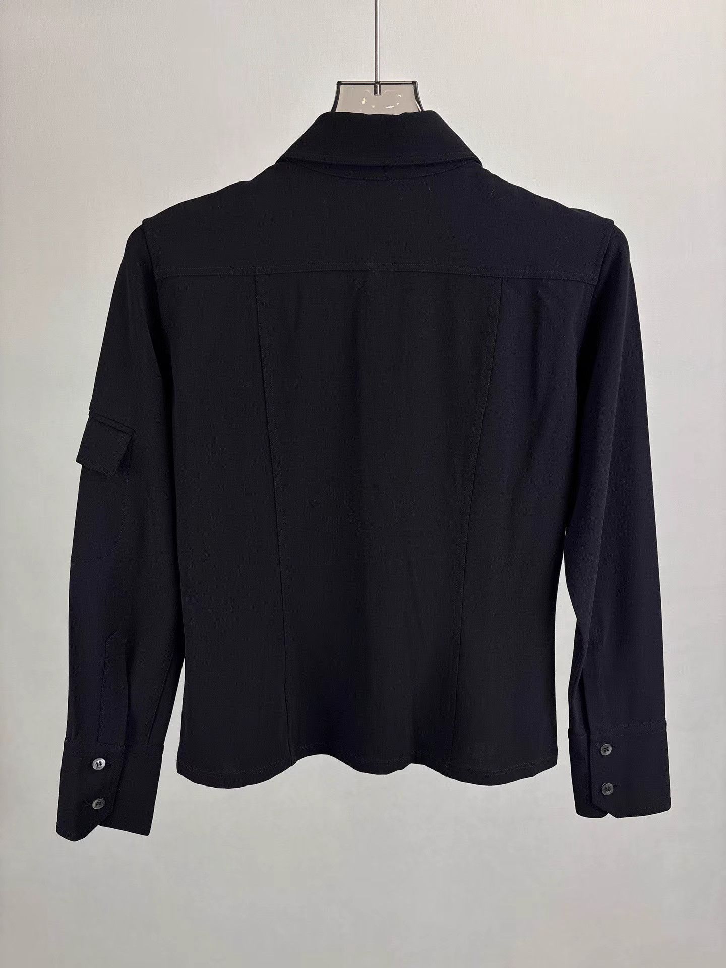 Gucci GUCCI Black Wool Shirt Jacket K1 Size US XXS / EU 40 - 2 Thumbnail