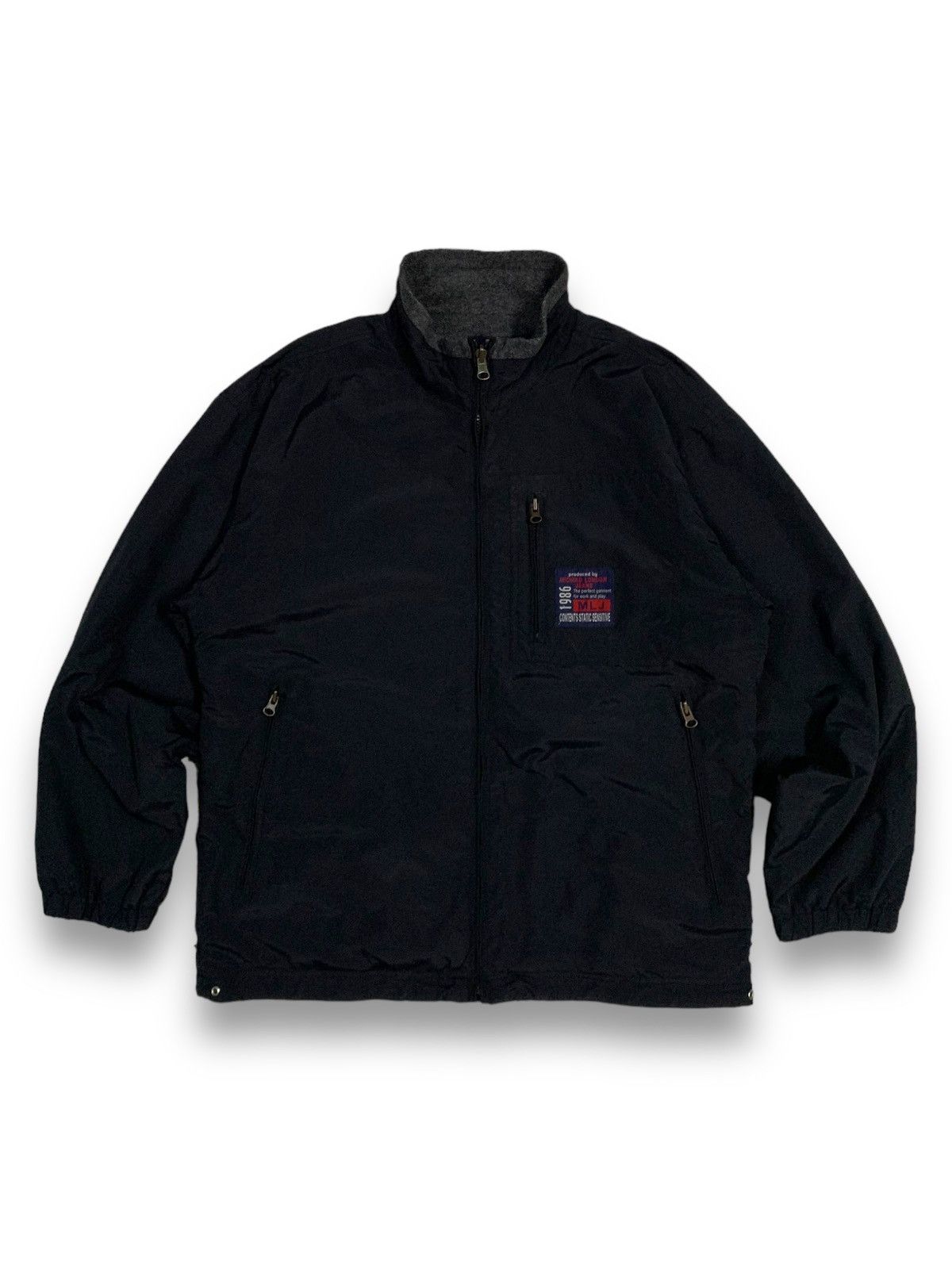 image of Michiko Koshino x Michiko Koshino London Vintage Michiko London Jeans Reversible Fleece Core Jacket