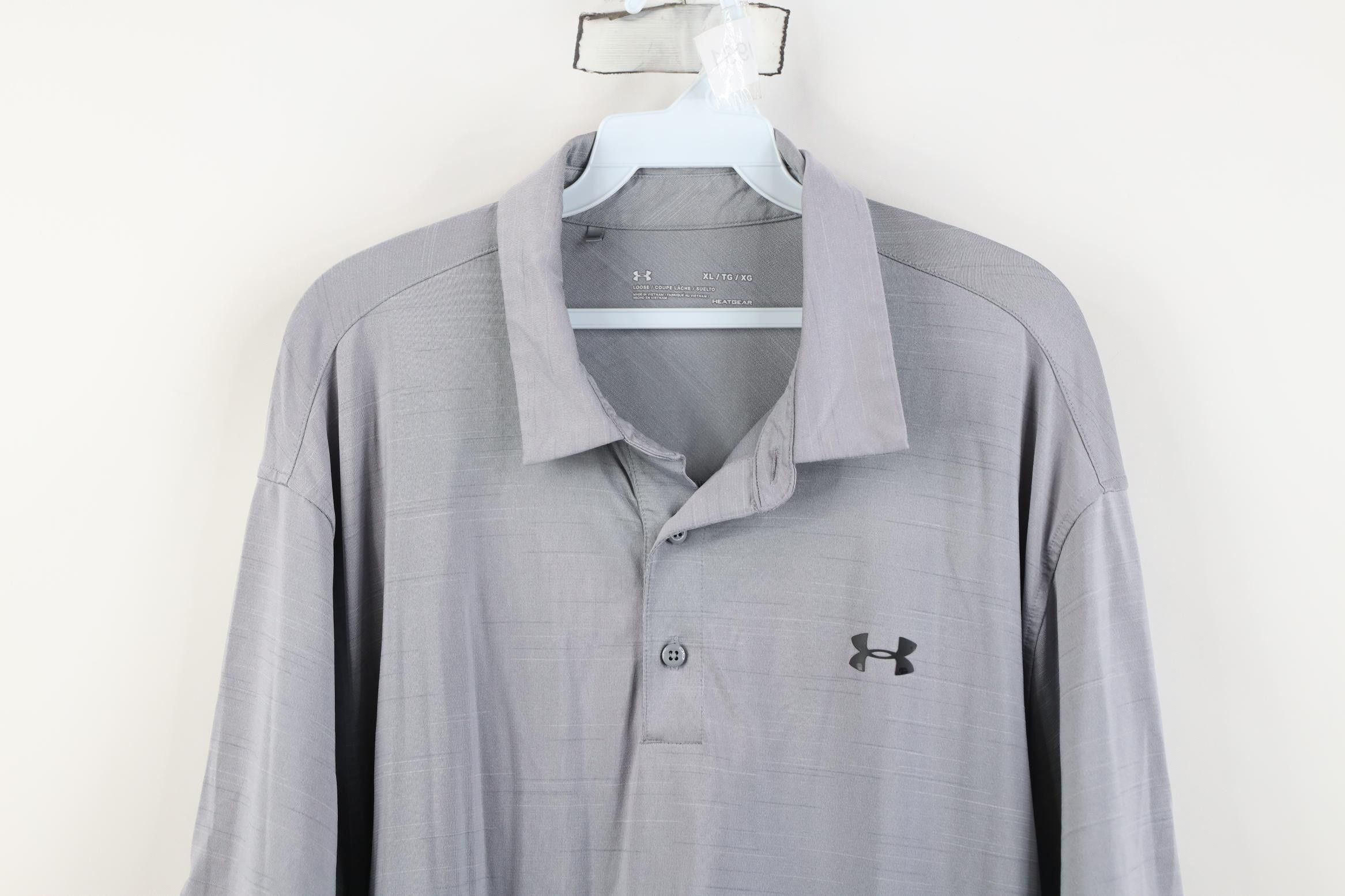 Under Armour Under Armour Chambray Tech Knit Performance Golf Polo Shirt Size US XL / EU 56 / 4 - 2 Thumbnail