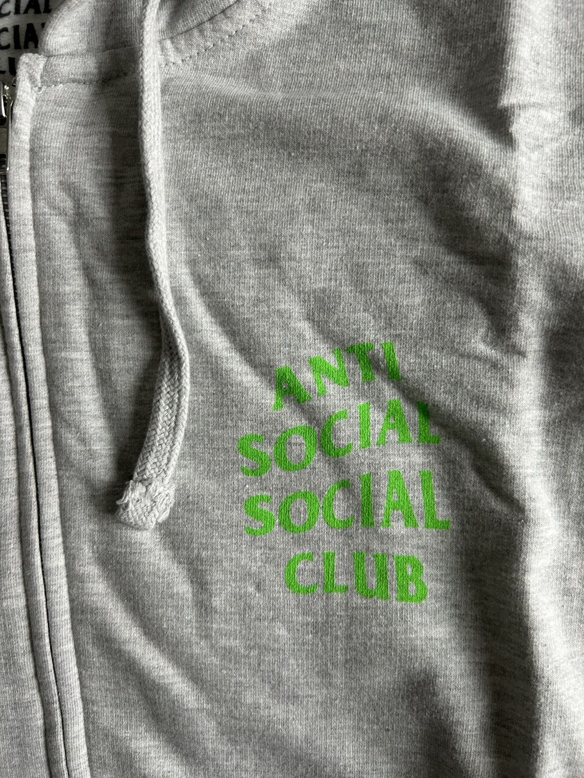 Anti Social Social Club Anti Social Social Club Zip Up Sweatshirt Grey/Electric USA Size US L / EU 52-54 / 3 - 5 Thumbnail