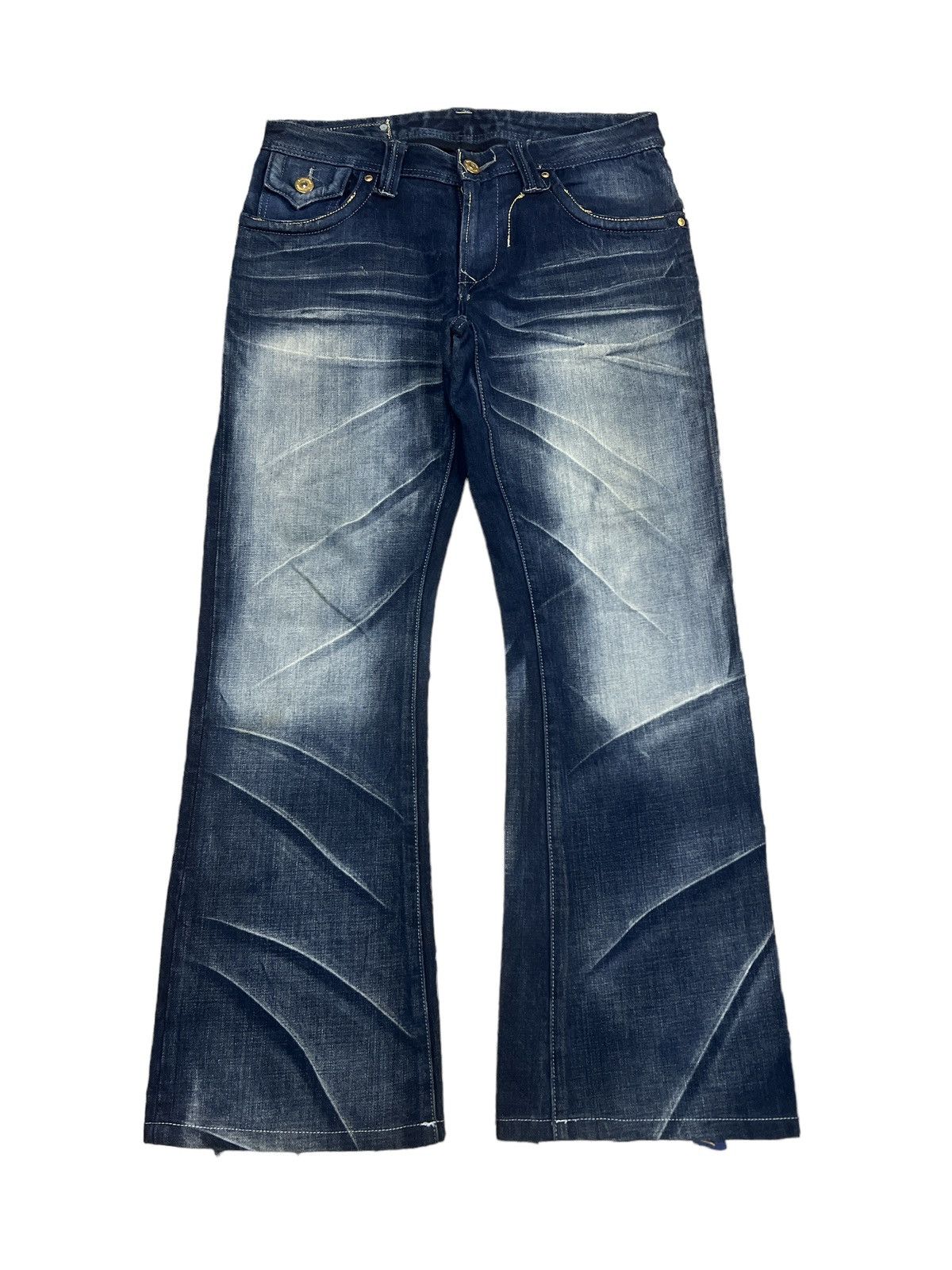 Hysteric Glamour FLARED💥ARMYOFNO DISTRESSED DENİM PANT Size US 31 - 1 Thumbnail