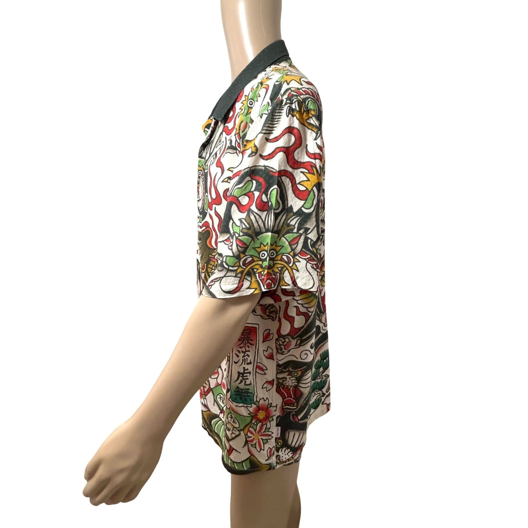 Volcom Yusuke Hamamoto Mens Shirt Graphic Art Short Sleeve X