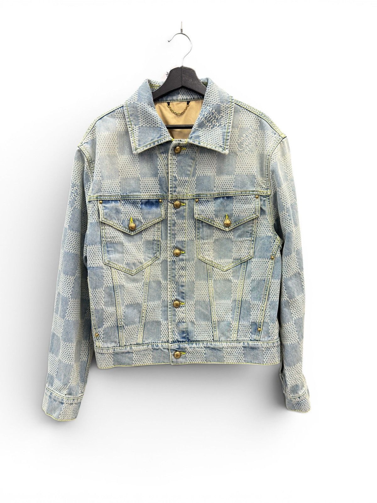 Louis Vuitton Louis Vuitton Blue Damier Jacket Size US M / EU 48-50 / 2 - 1 Thumbnail