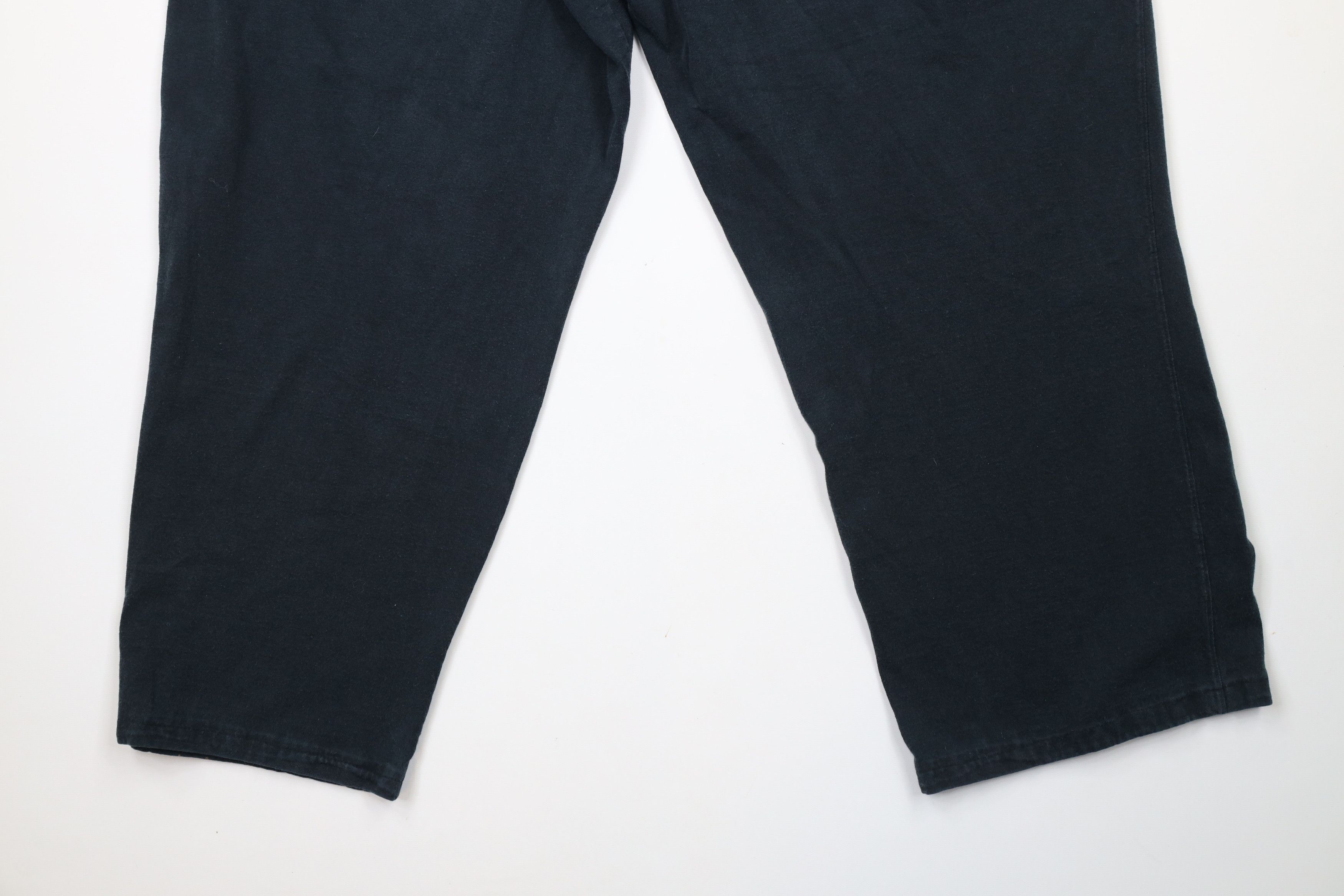 Champion × Vintage Vintage 90s Champion Logo Wide Leg Pants Cotton Black Size US 40 / EU 56 - 12 Thumbnail