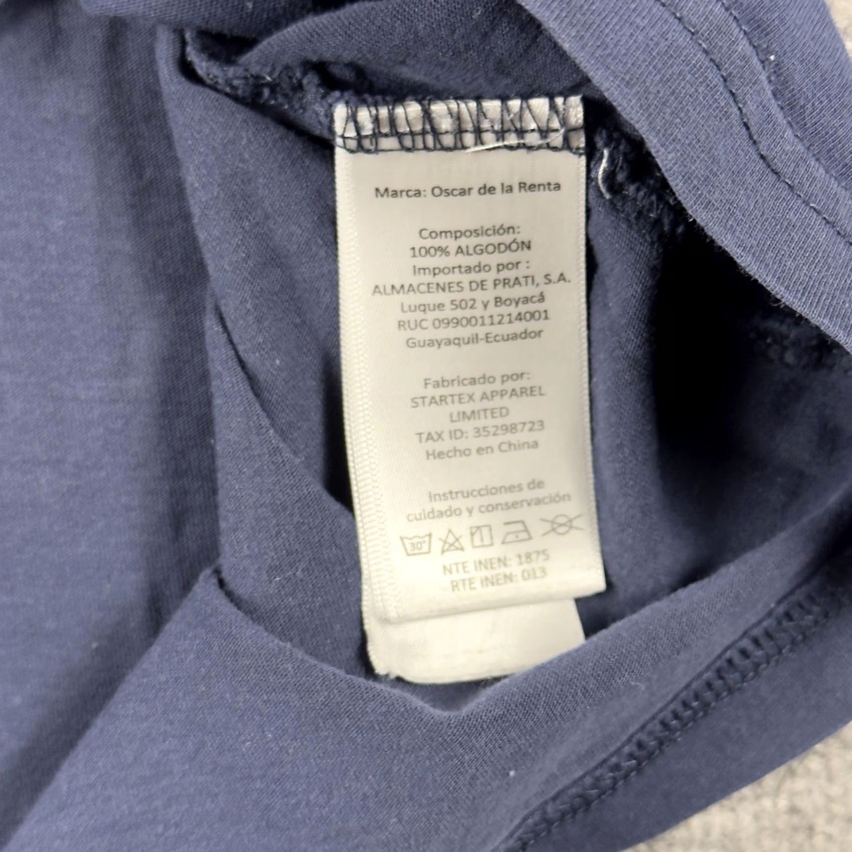 Oscar De La Renta Oscar De La Renta Shirt Mens Medium Blue Crewneck Tee T-Shirt Camo Size US M / EU 48-50 / 2 - 5 Thumbnail