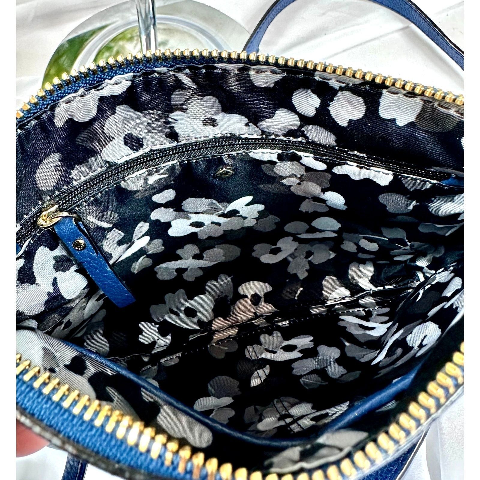 Kate Spade Kate Spade Pebbled Leather Top Zip Crossbody Sapphire Size ONE SIZE - 16 Thumbnail