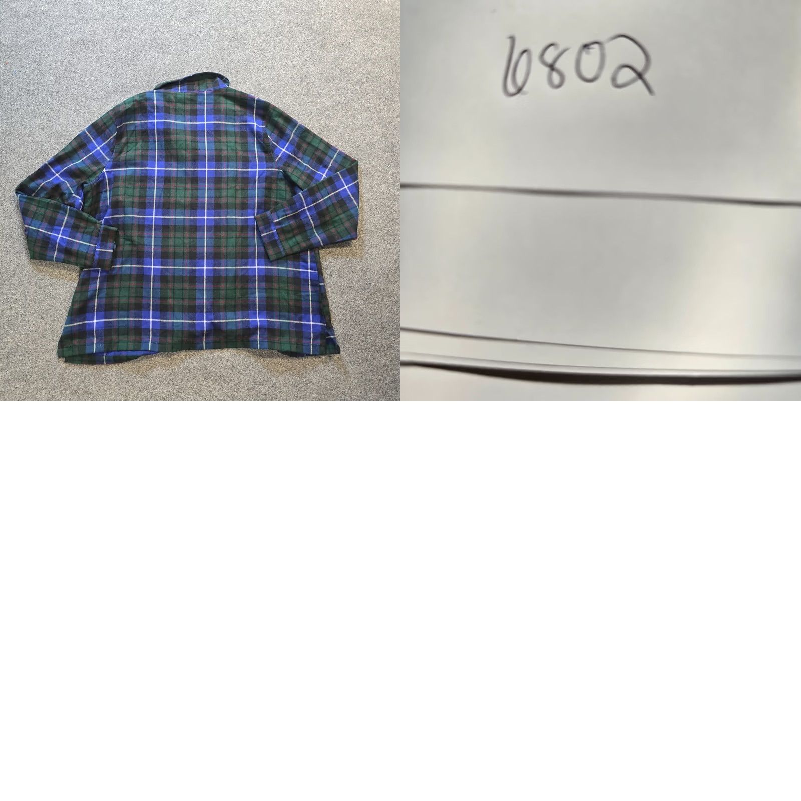 Vintage LL Bean Pajama Top Women 1X Green Scotch Plaid Flannel Button Cozy Lounge Shirt Size XL / US 12-14 / IT 48-50 - 8 Thumbnail