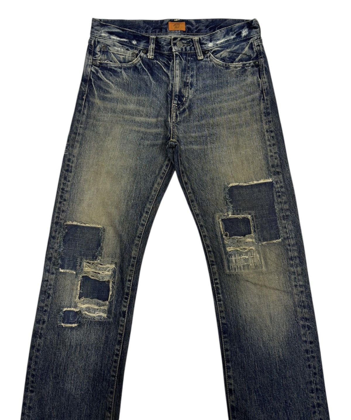 Japanese Brand × Number (N)ine Vintage Boro Patchwork Jeans OMNIGOD Denim Kapital Design Size US 30 / EU 46 - 5 Thumbnail