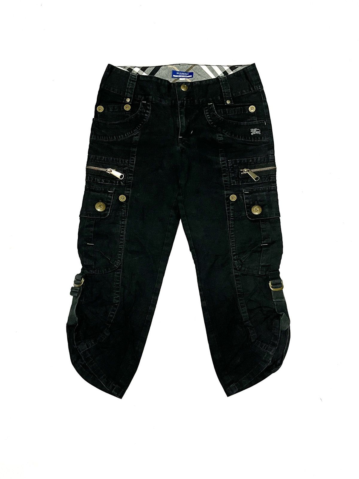 Burberry × Japanese Brand Burberry London ripstop black Size 25" / US 0 / IT 36 - 1 Thumbnail