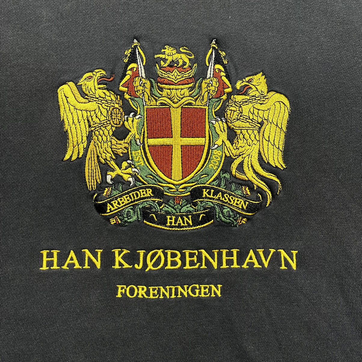 Han Kjobenhavn Han Kjobenhavn Foreningen Embroidered Hoodie Vintage Hype Size US XL / EU 56 / 4 - 4 Thumbnail