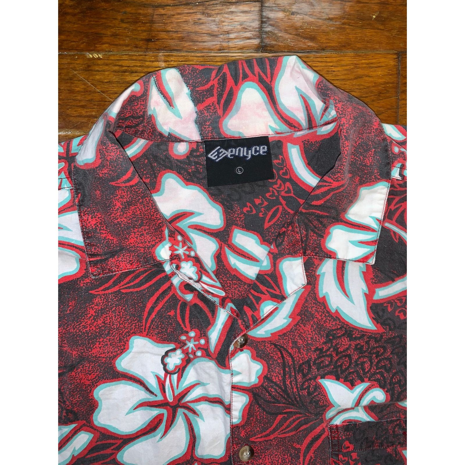 Enyce Vintage Enyce Floral Button Up Shirt Large Y2K Hip Hop Size US L / EU 52-54 / 3 - 2 Thumbnail