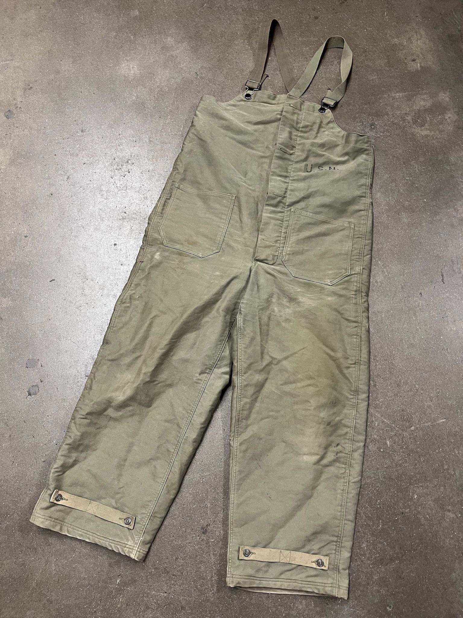 Vintage Vintage USN WW2 Navy Deck Pant Overalls Size Small Size US S / EU 44-46 / 1 - 1 Thumbnail