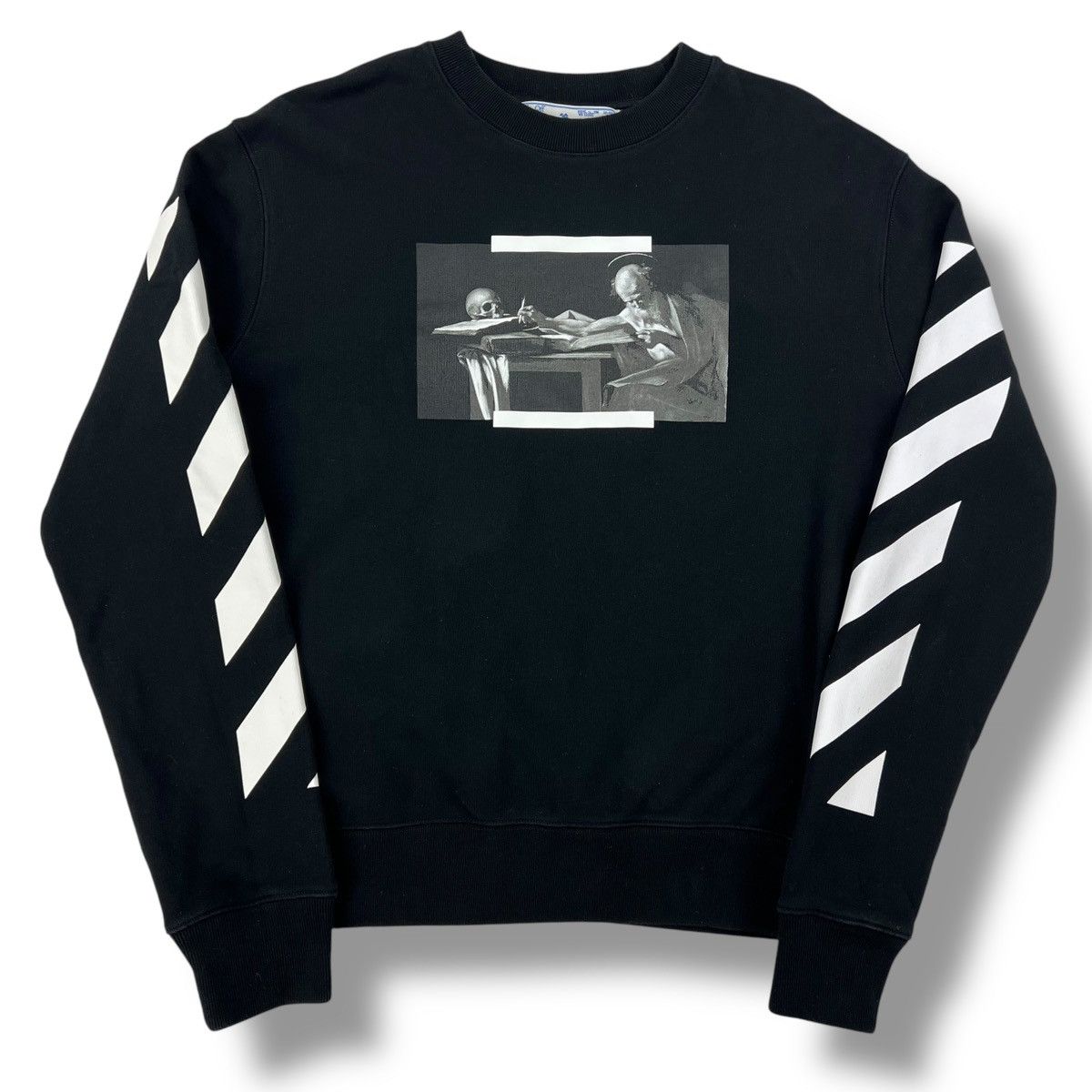 Off-White Off-White Caravaggio Black Sweatshirt Size US M / EU 48-50 / 2 - 2 Thumbnail