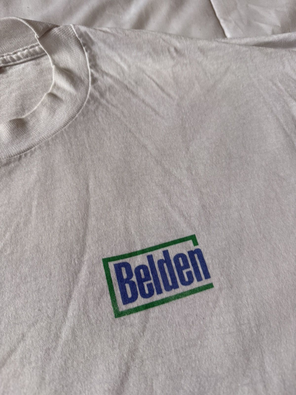 Fruit Of The Loom 90’s Vintage Belden Structure For Convergence T-Shirt Size US XL / EU 56 / 4 - 4 Thumbnail