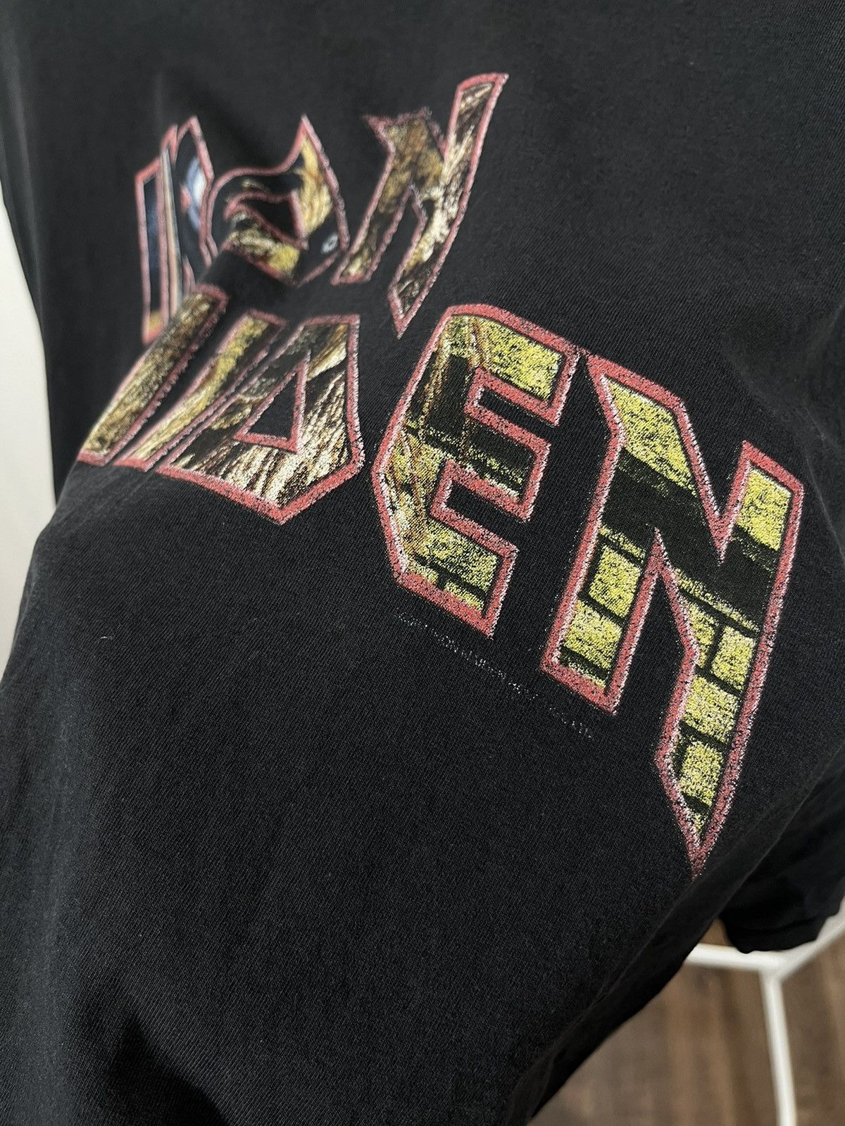 Band Tees × Vintage Vintage Iron Mainden Band T-Shirt Size US XL / EU 56 / 4 - 5 Thumbnail