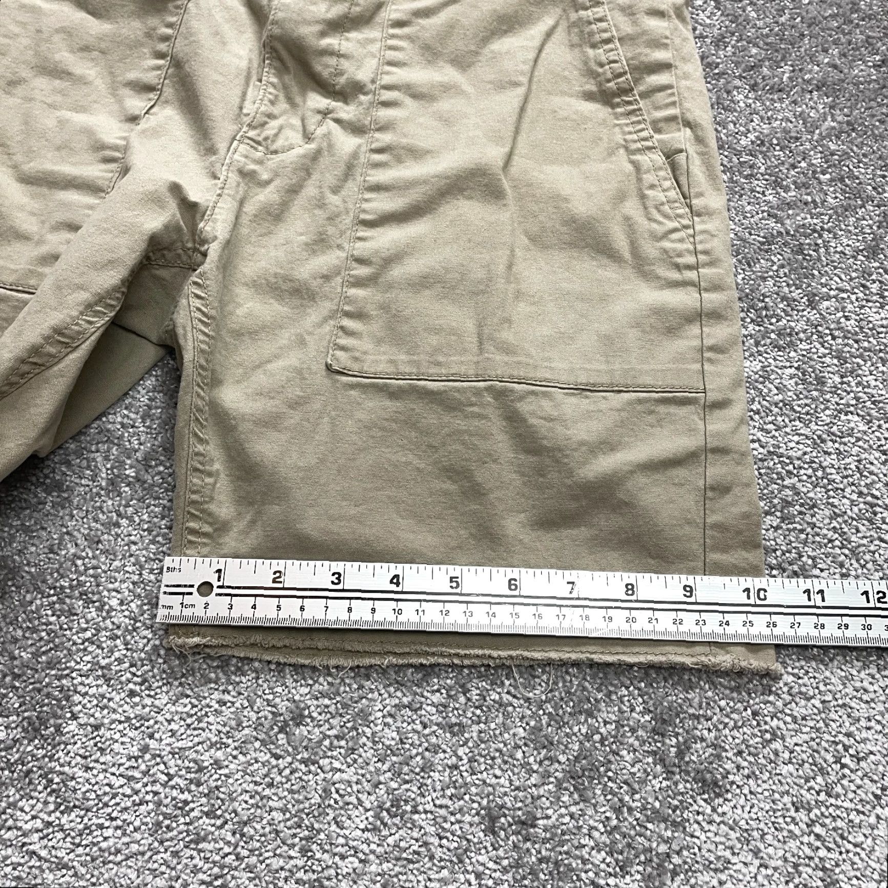Vintage No Boundaries Bermuda Shorts Mens 34 Brown Cotton Chino Bermuda 8in Inseam Pockets Size US 34 / EU 50 - 2 Thumbnail