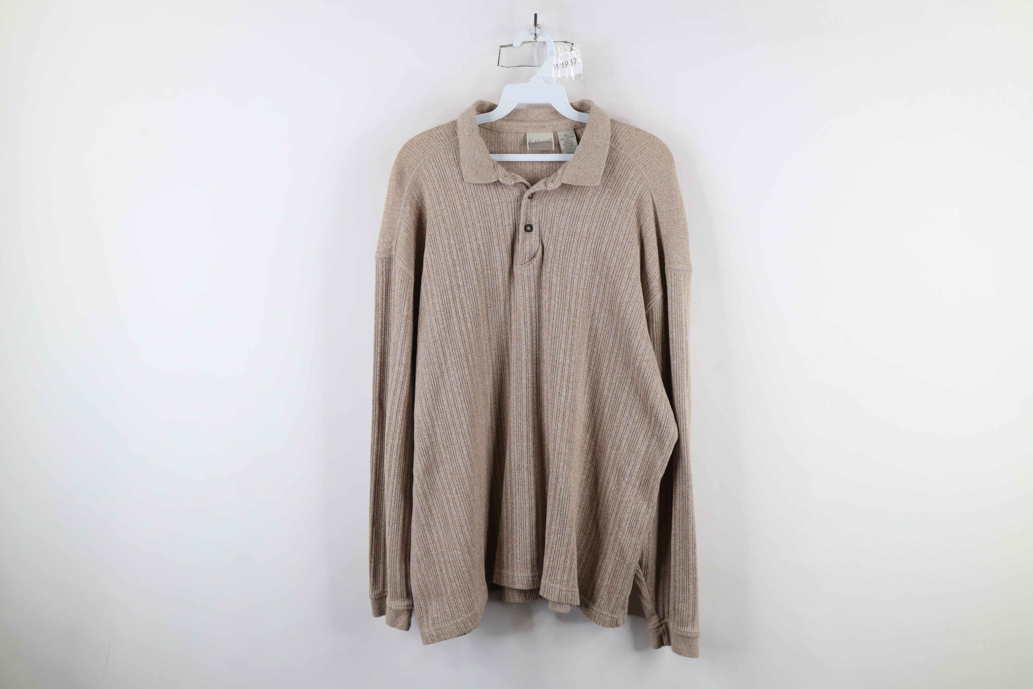 Vintage Vintage 90s Streetwear Knit Long Sleeve Rugby Polo Shirt Size US XL / EU 56 / 4 - 1 Thumbnail