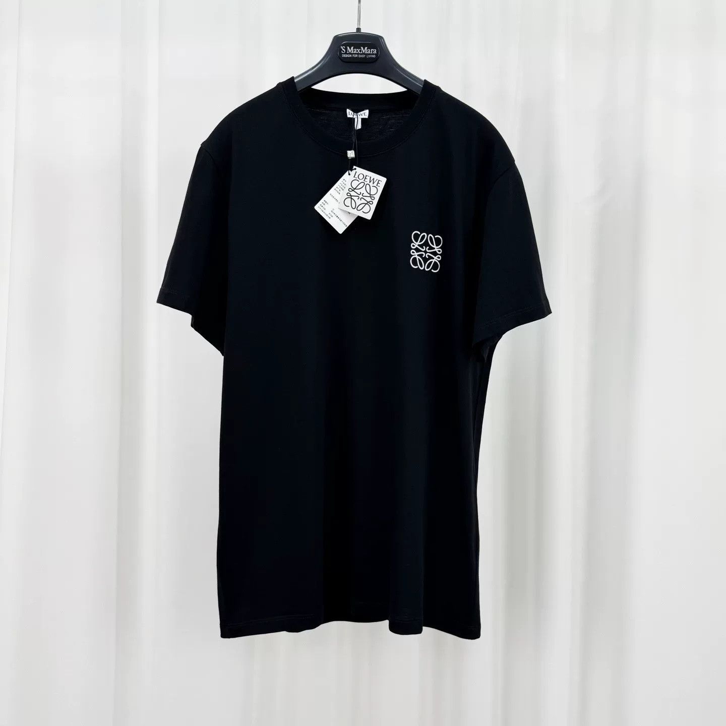 Loewe Loewe Black Embroidered Logo Short Sleeve Size US M / EU 48-50 / 2 - 1 Thumbnail