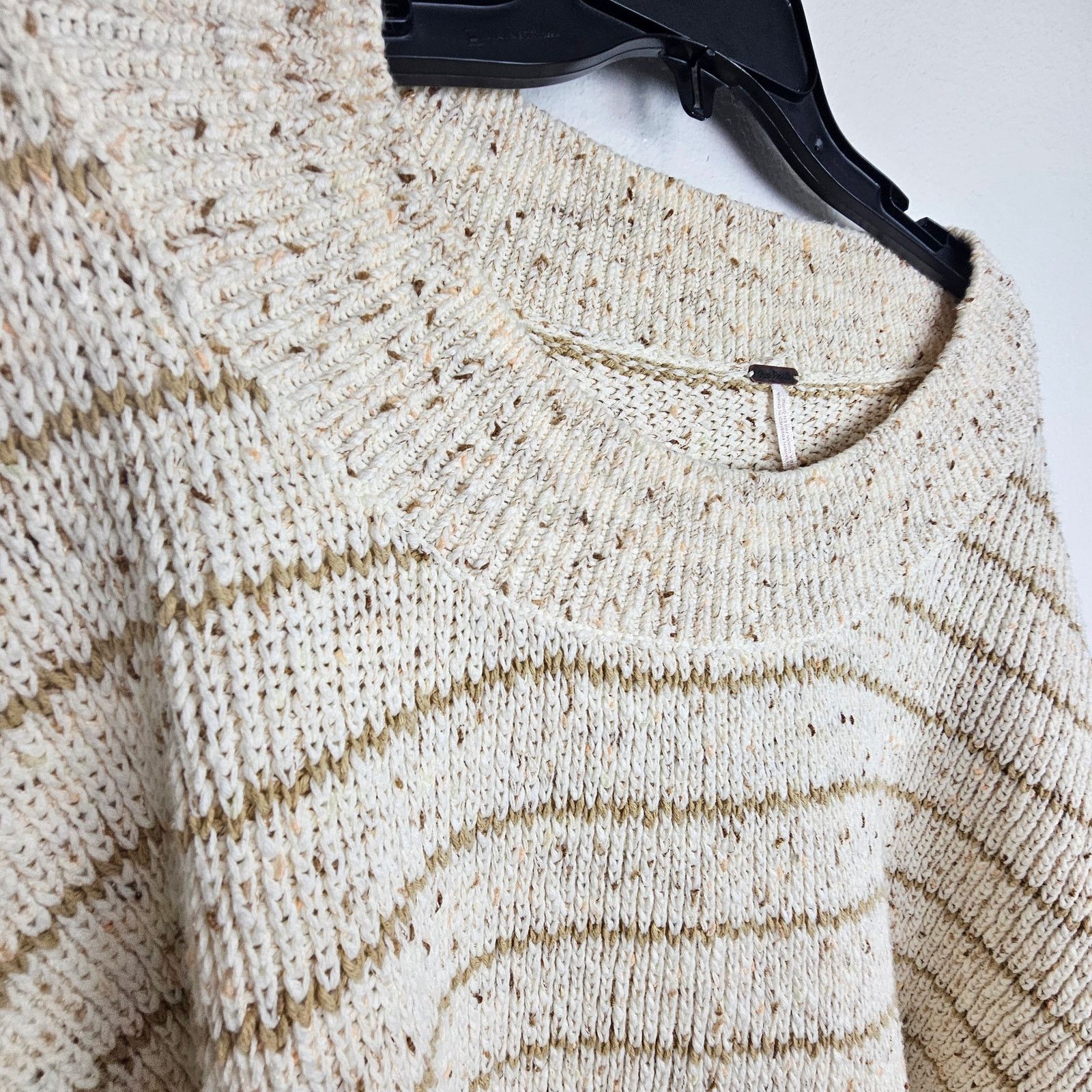 Free People Free People Starlight Striped Pullover Sweater Sz M Granola Size M / US 6-8 / IT 42-44 - 7 Thumbnail