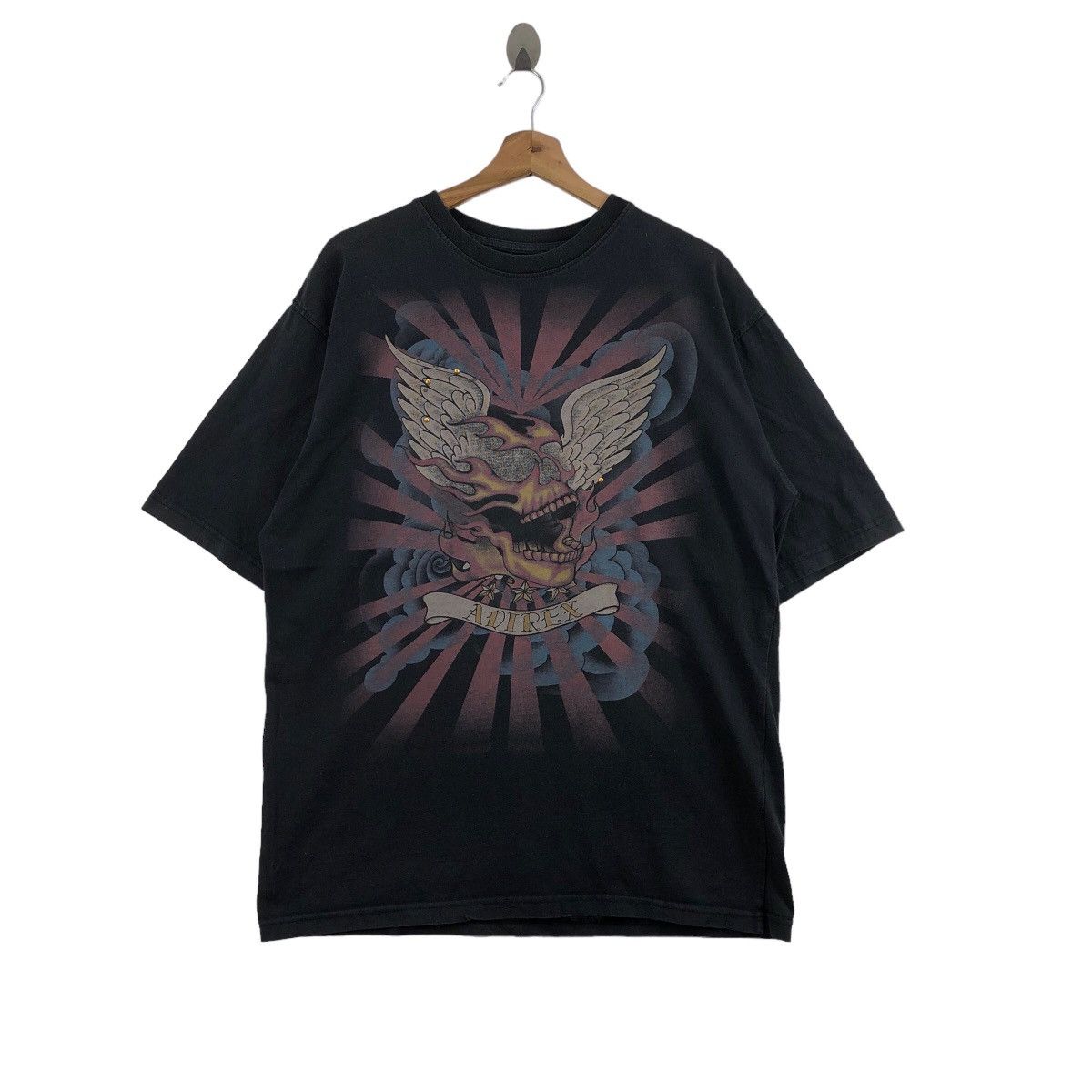 Avirex AVIREX T-Shirt Big Logo Skull Size US L / EU 52-54 / 3 - 1 Thumbnail