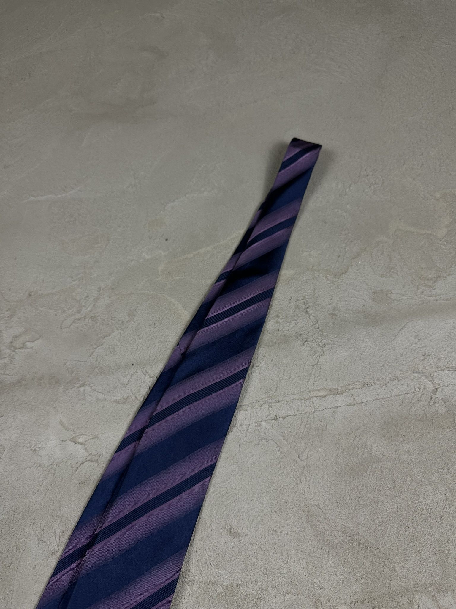 Balmain Vintage Balmain Silk Stripped Luxury Tie Size ONE SIZE - 3 Thumbnail