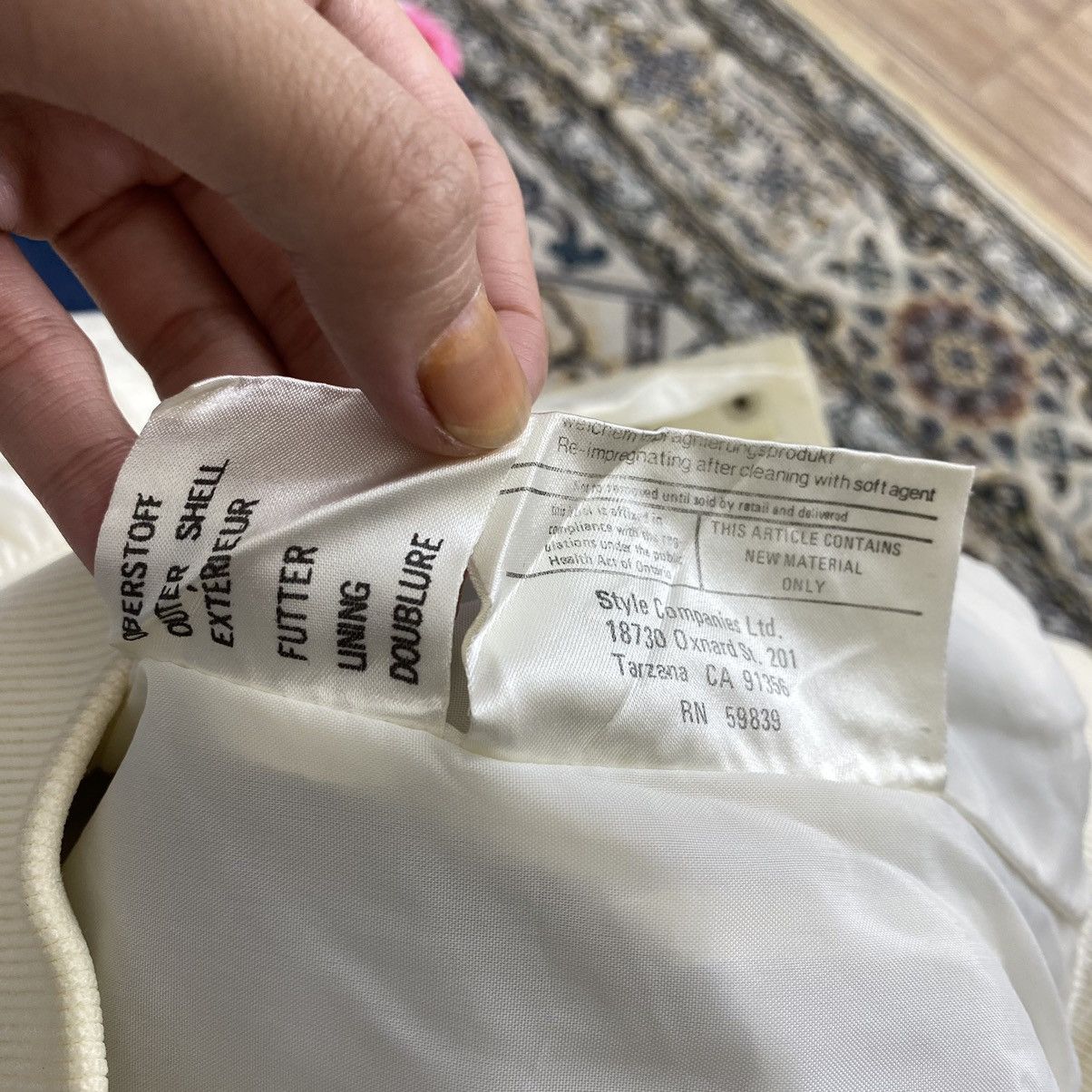 Other STYLE AUTO CALIFORNIA Racing Cream Bomber Jacket Size US M / EU 48-50 / 2 - 5 Thumbnail