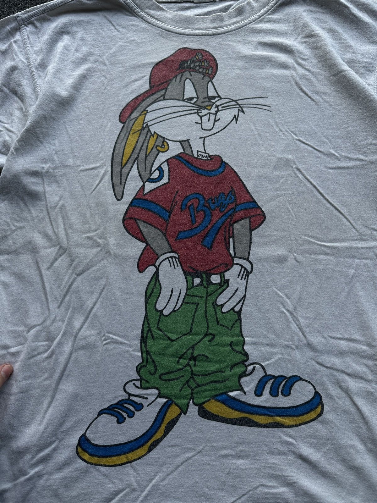 Warner Bros DOUBLE LOGO🚨 BUGS BUNNY LOONEY TUNES WARNER BROS. Size US L / EU 52-54 / 3 - 4 Thumbnail