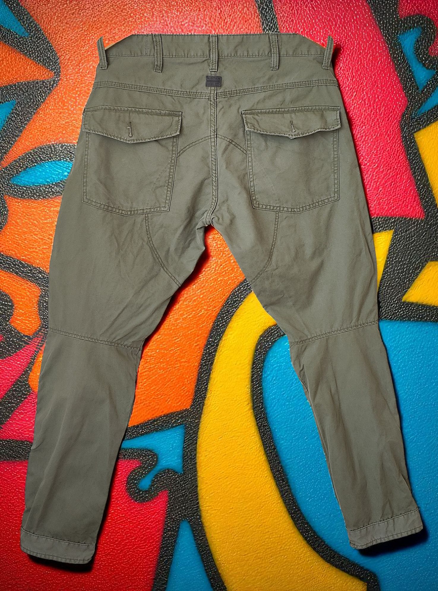 G-Star G Star Raw Khaki Biker Pants Slim Japan Style Size US 33 - 2 Thumbnail
