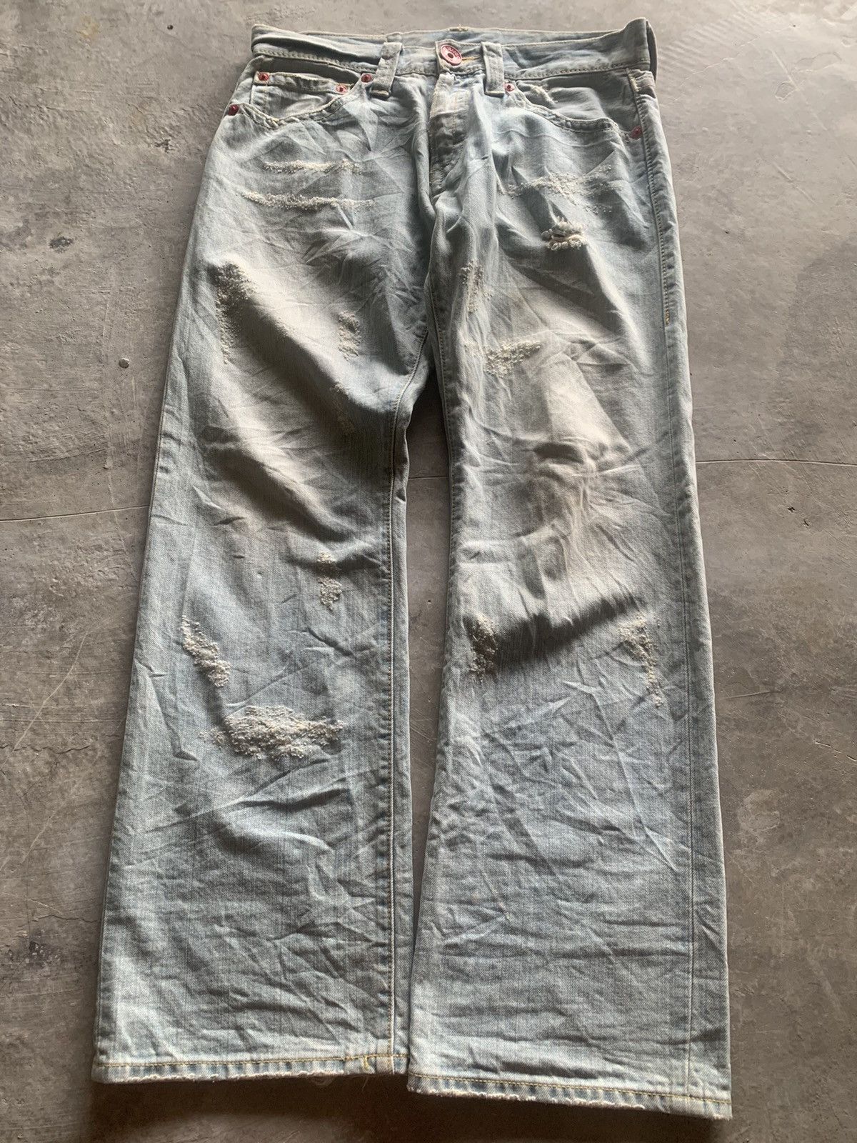 Hysteric Glamour Y2K CO&LU baggy style jeans backhit design Size US 34 / EU 50 - 3 Thumbnail