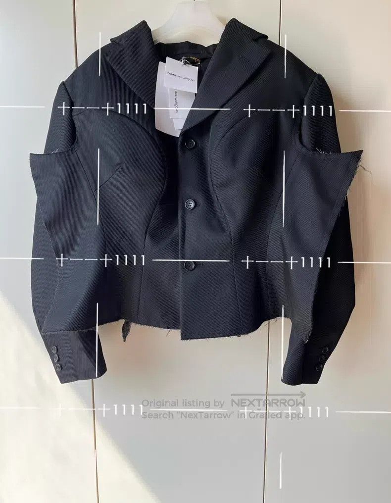 Comme des Garcons Comme Des Garcons Spliced polyester long sleeve jacket Size XS / US 0-2 / IT 36-38 - 1 Thumbnail