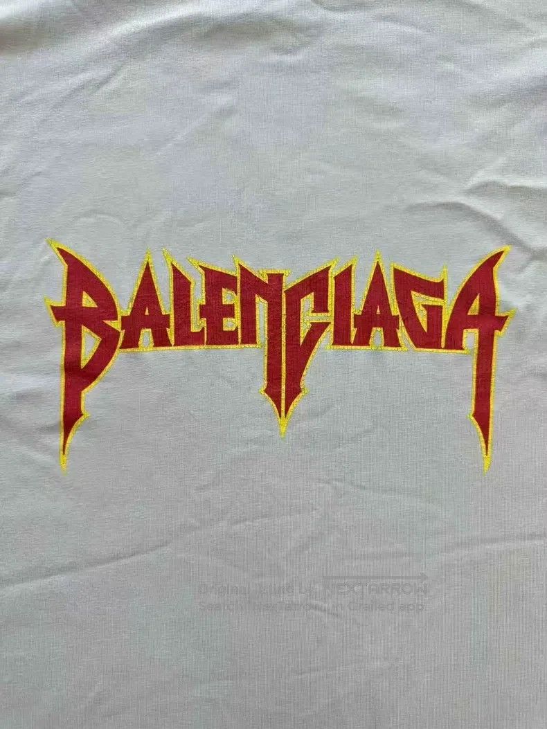 Balenciaga Balenciaga Flame Letter Logo Splatter Effect Rock Short Sl Size US L / EU 52-54 / 3 - 4 Thumbnail