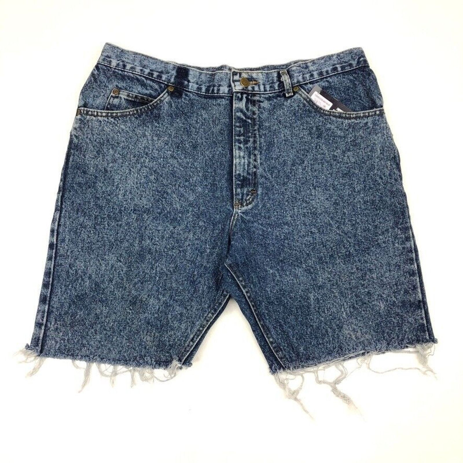 Lee × Vintage Vintage Lee Jeans Acid Wash Cut Off Shorts Jorts Size 36 Size US 36 / EU 52 - 1 Thumbnail