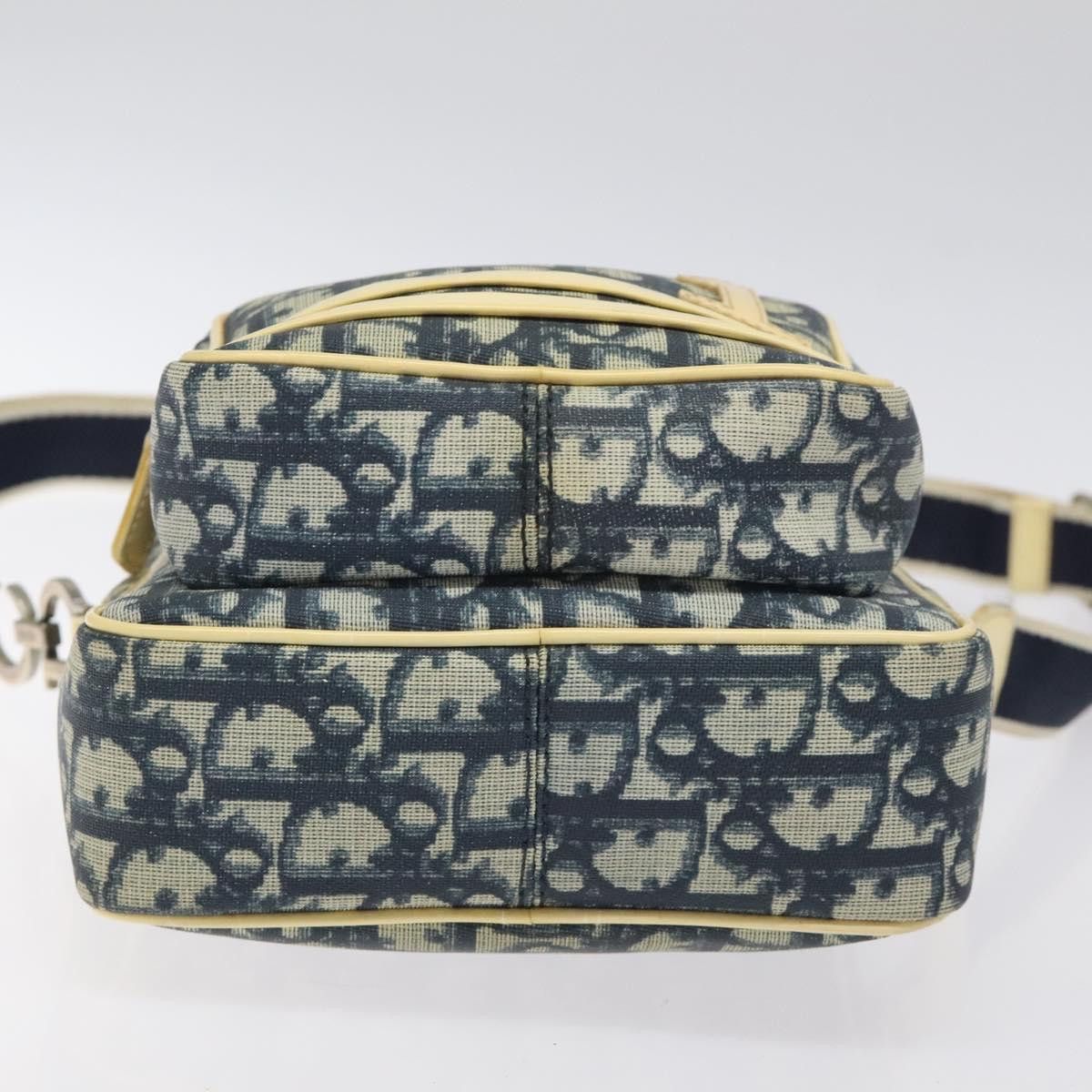 Dior DIOR Trotter Canvas Shoulder Bag Navy Gold Size ONE SIZE - 9 Thumbnail