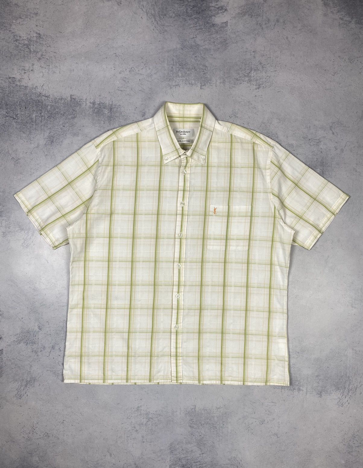 Yves Saint Laurent Vintage Yves Saint Laurent Checkered Button Up Shirt Men’s Size US XL / EU 56 / 4 - 2 Thumbnail