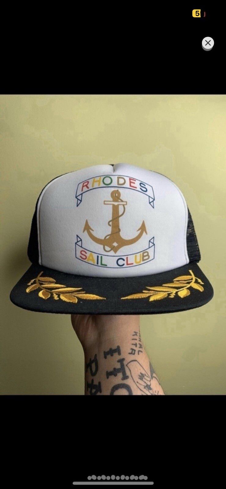 Vintage ***FINAL DROP***RARE 80s RHODES SAIL CLUB SNAPBACK CAP Size ONE SIZE - 1 Thumbnail