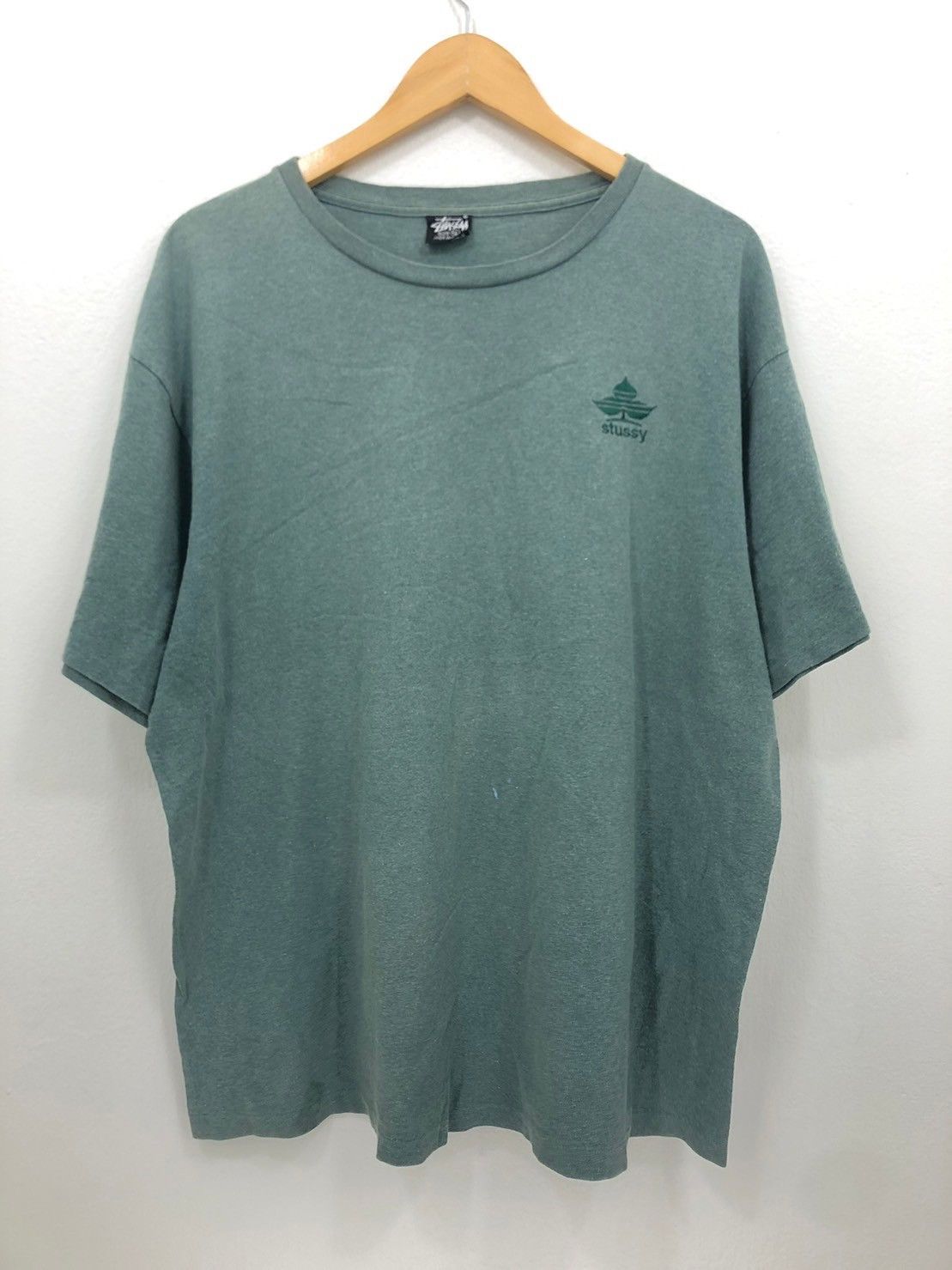 Stussy × Vintage Vintage 90's Stussy Spade Embroidered shirt wts01 Size US XL / EU 56 / 4 - 2 Thumbnail