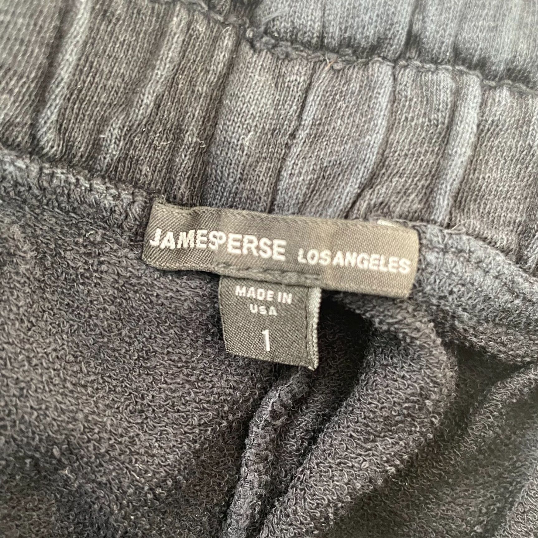 James Perse James Perse Sweatpants Women S Black Solid Pull-On Drawstring 100% Cotton Joggers Sweatpants Women S Black Solid Vintage? No. Size 28" / US 6 / IT 42 - 2 Thumbnail
