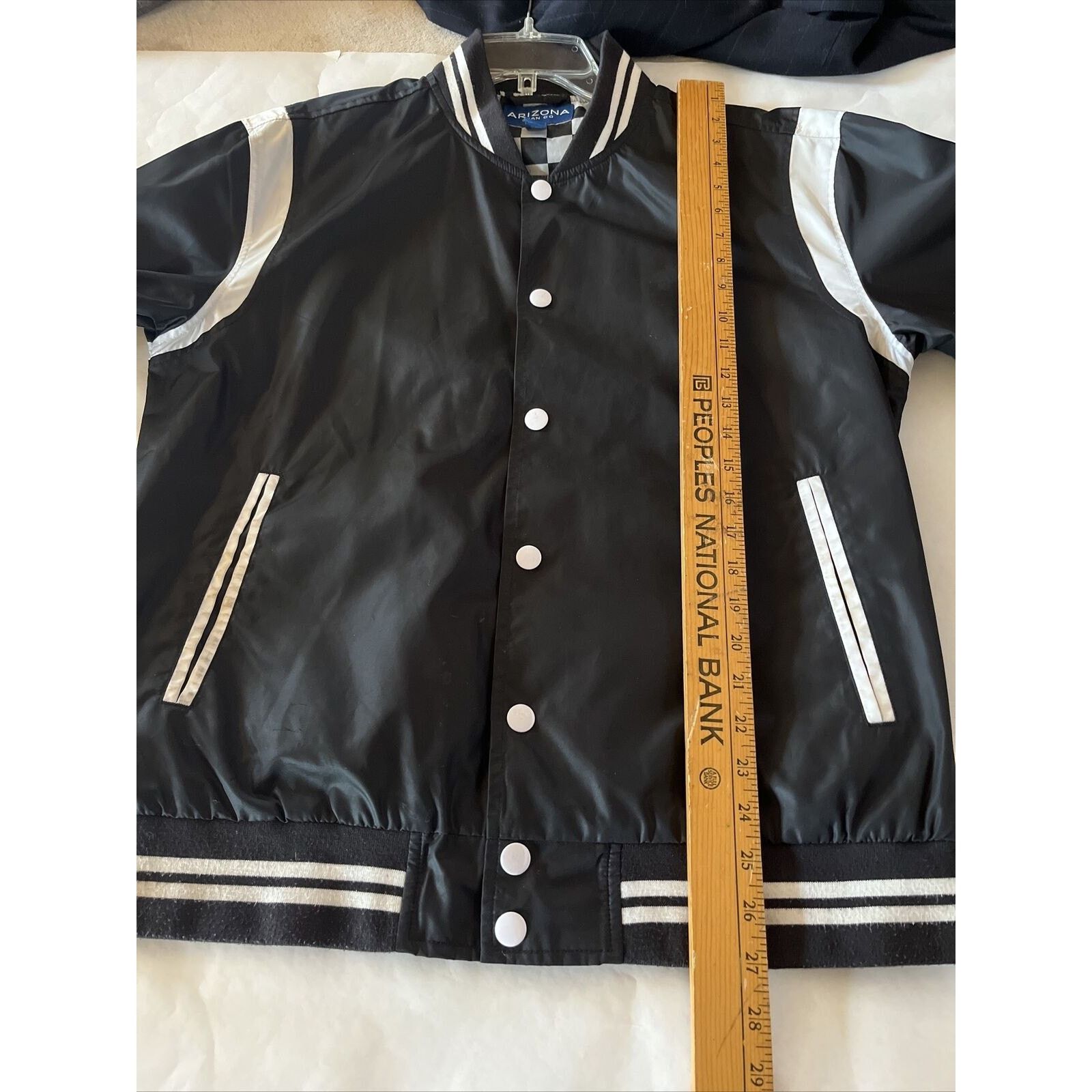 Other ARIZONA Jeans Co Men’s M Black LS Button Up Polyester Jacket Size US M / EU 48-50 / 2 - 11 Thumbnail