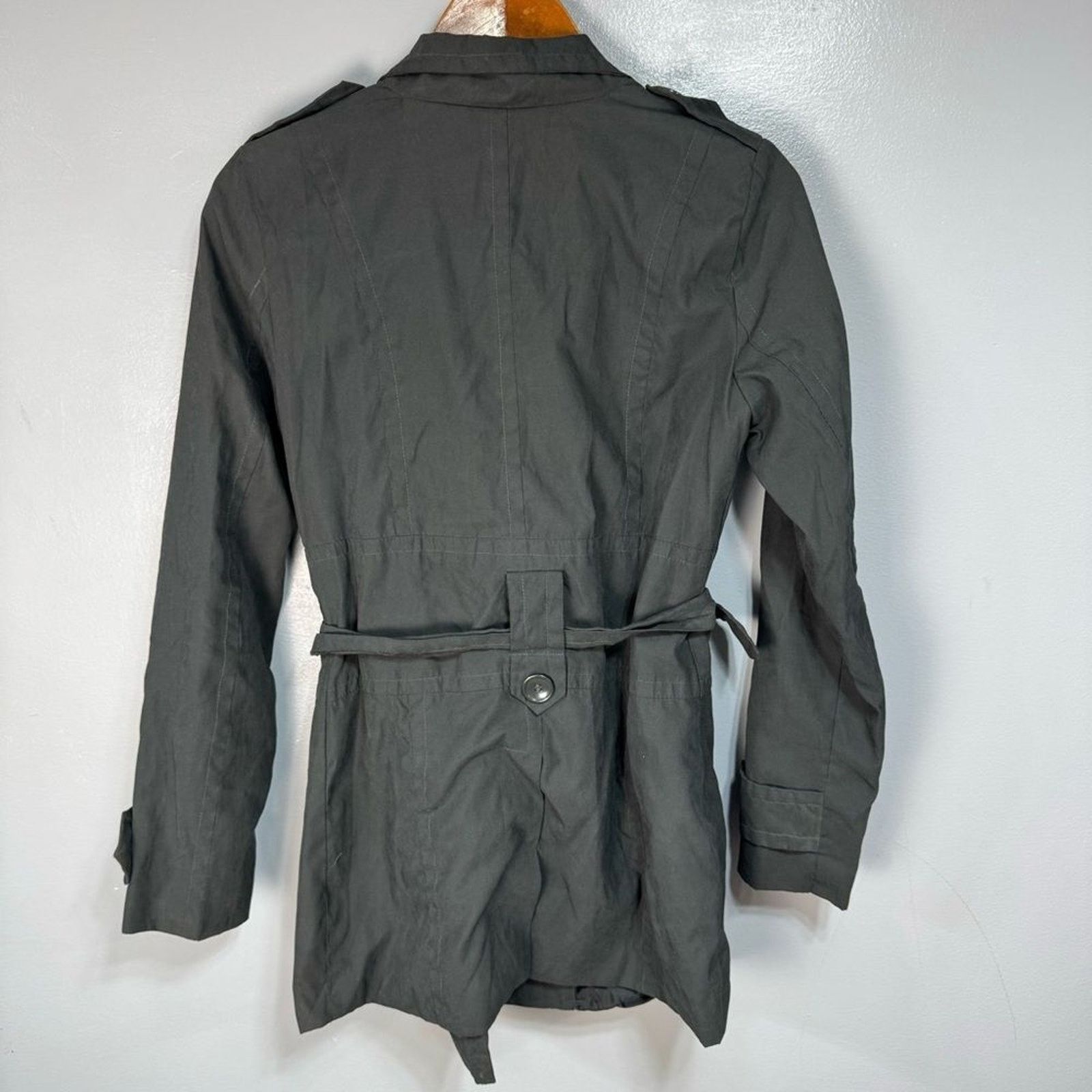 Other Therapy by Lane Crawford Women’s Trench Jacket sz M # E845 Size M / US 6-8 / IT 42-44 - 4 Thumbnail