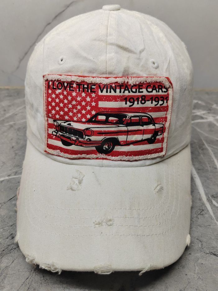 Vintage Vintage American Distressed Style Cap Hat Size ONE SIZE - 2 Thumbnail