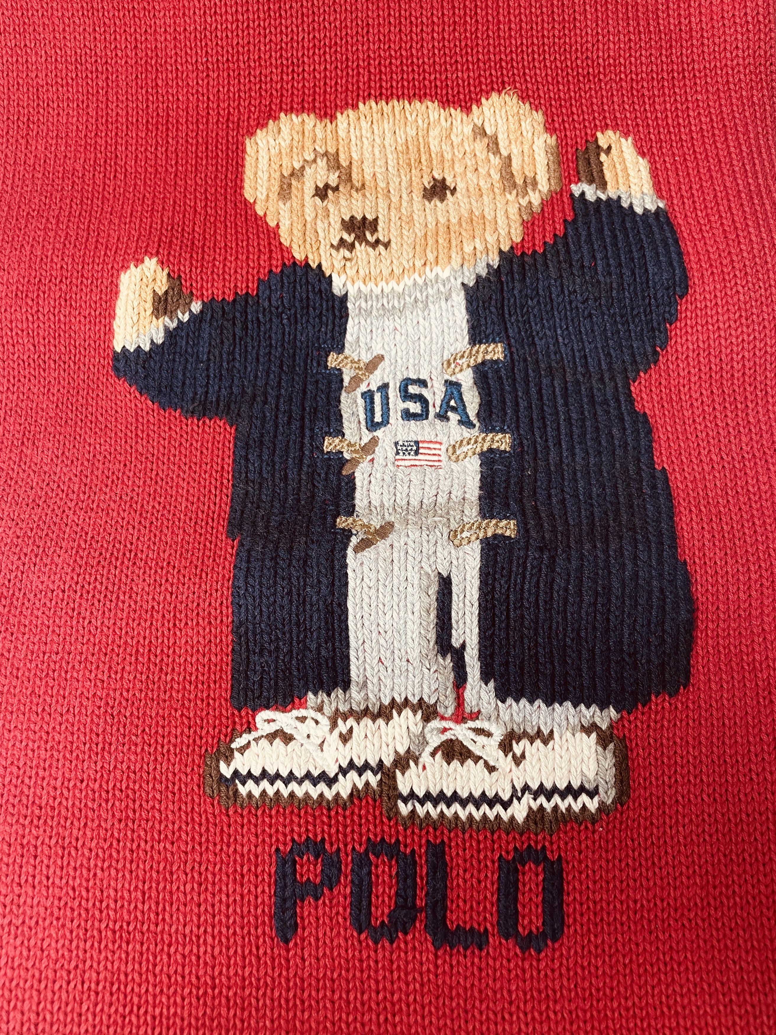 Polo Ralph Lauren Ralph Lauren Classic Bear Pattern Scarf Size 42 - 2 Thumbnail