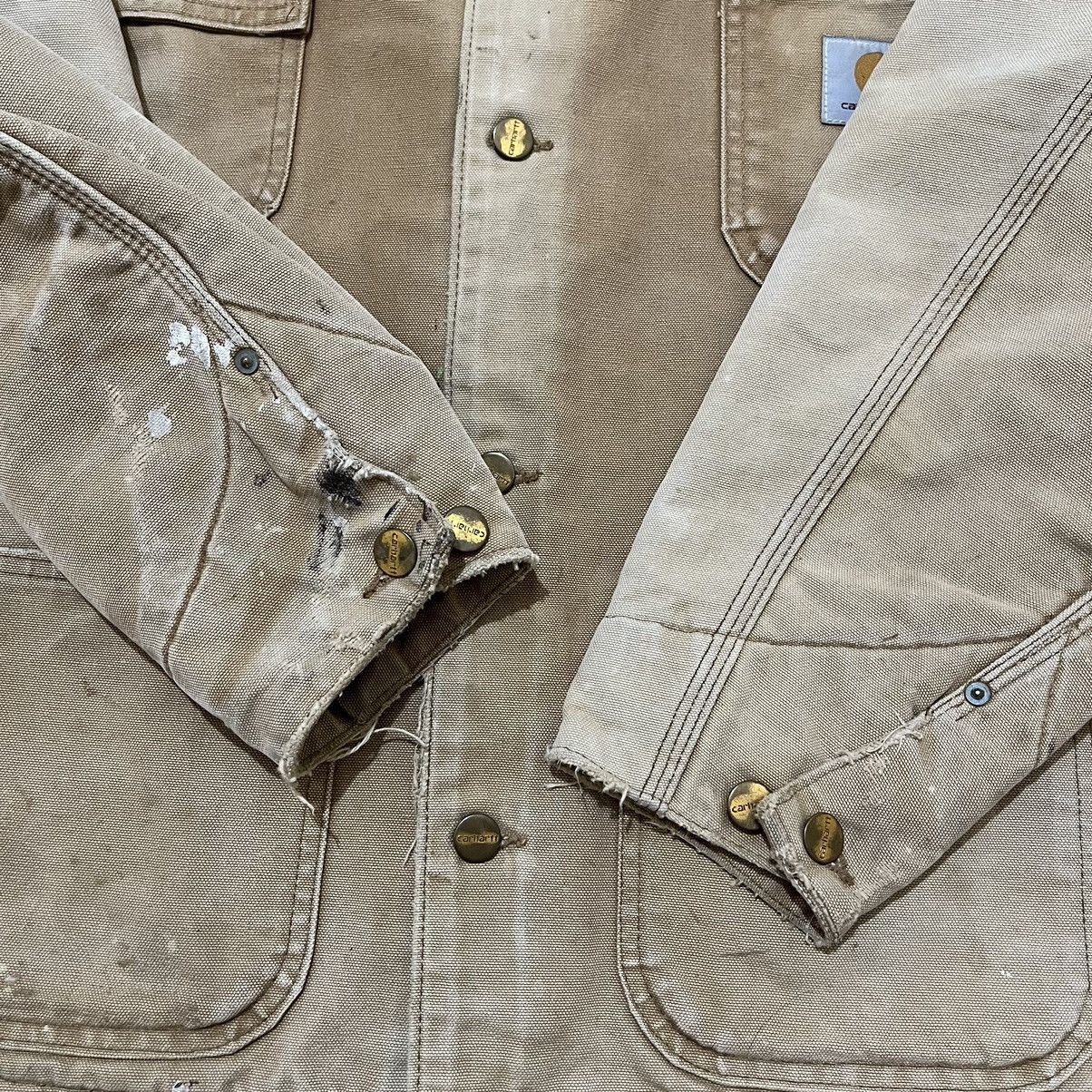 Carhartt Vintage 90's Carhartt C01 BRN Hamilton Chore Jacket Size US XL / EU 56 / 4 - 22 Thumbnail