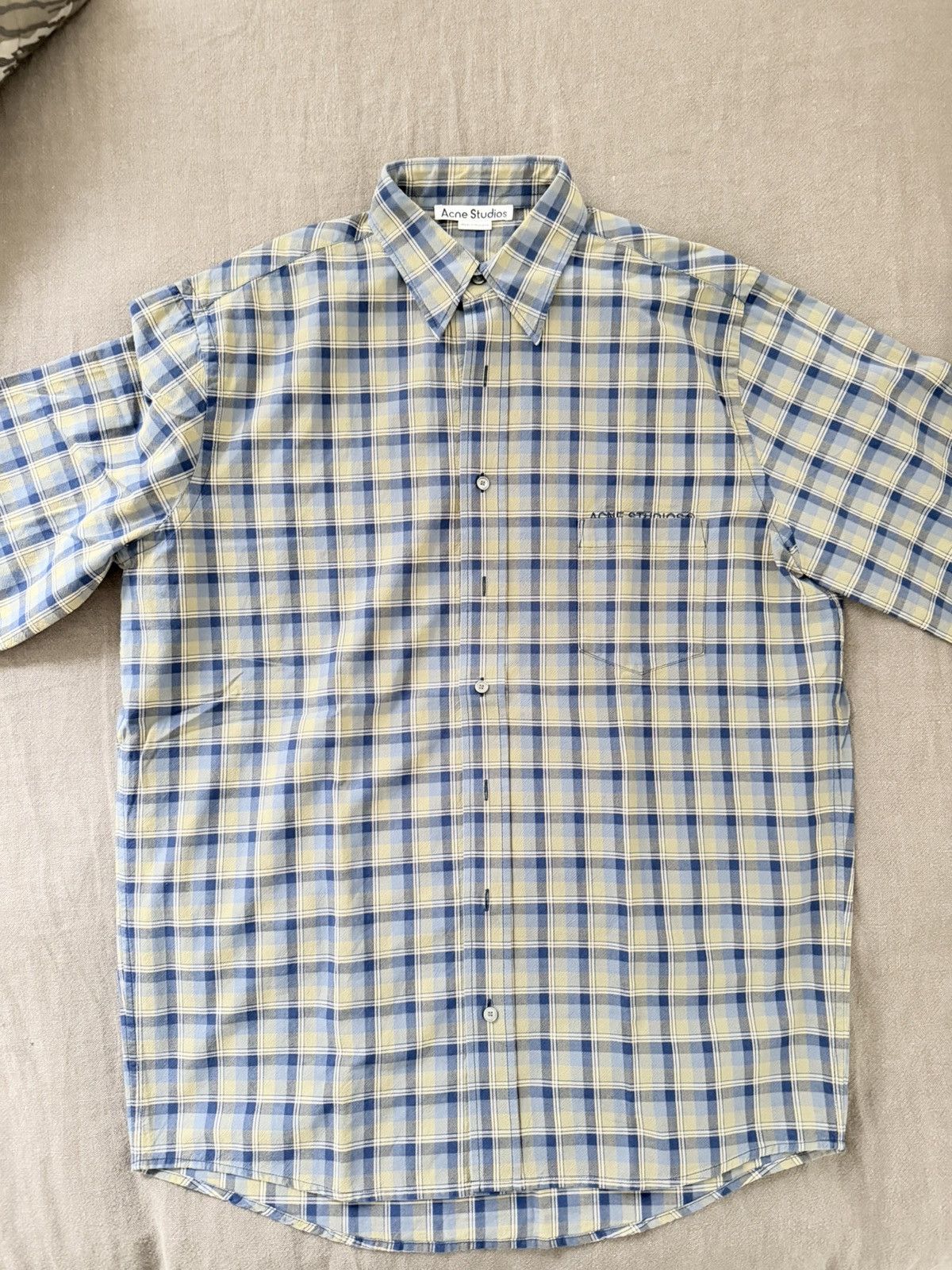 Acne Studios Acne Studio Short Sleeves Shirt Size US L / EU 52-54 / 3 - 1 Thumbnail