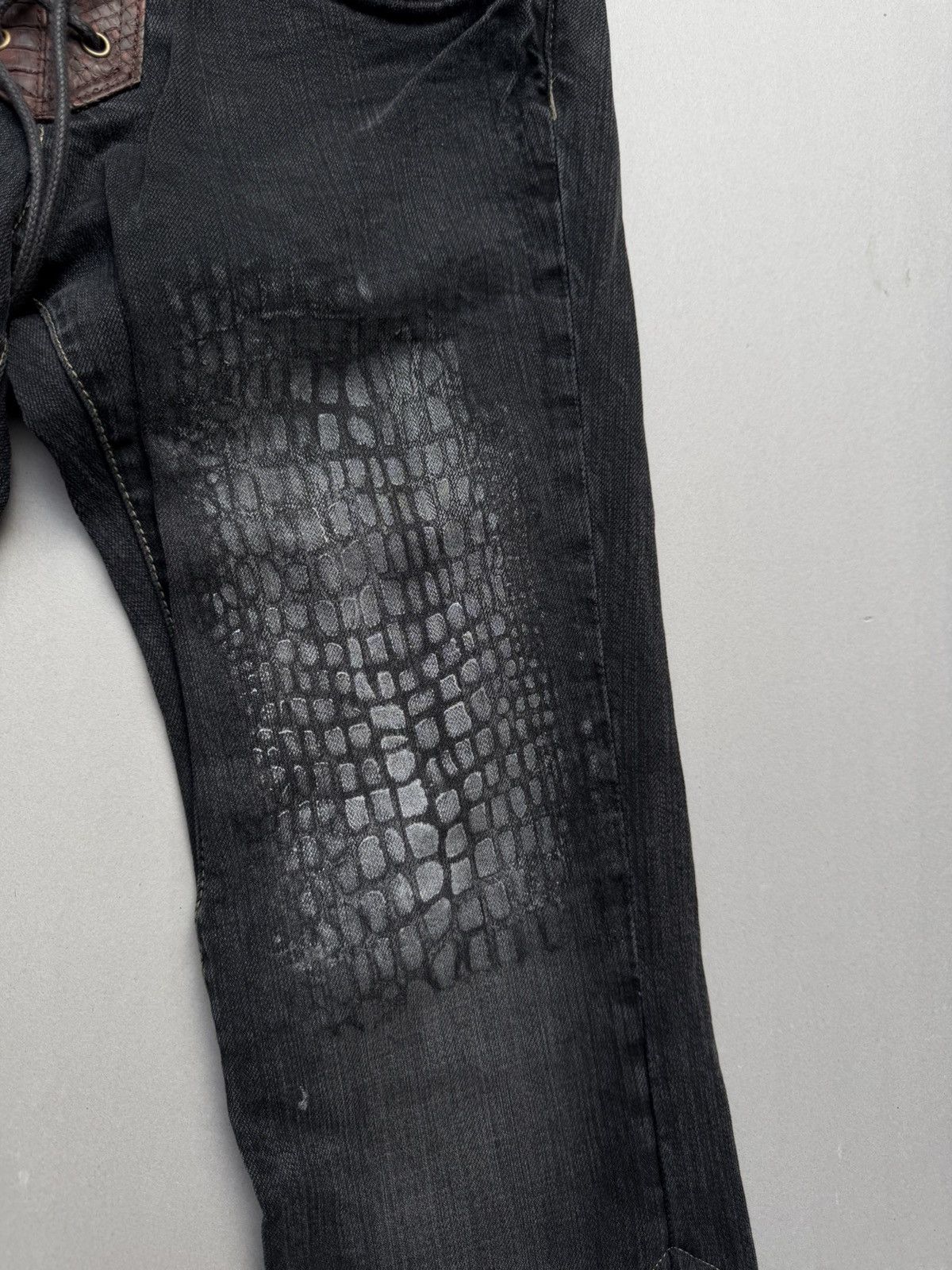 Japanese Brand Oririn lace up flare jeans Size US 27 - 3 Thumbnail