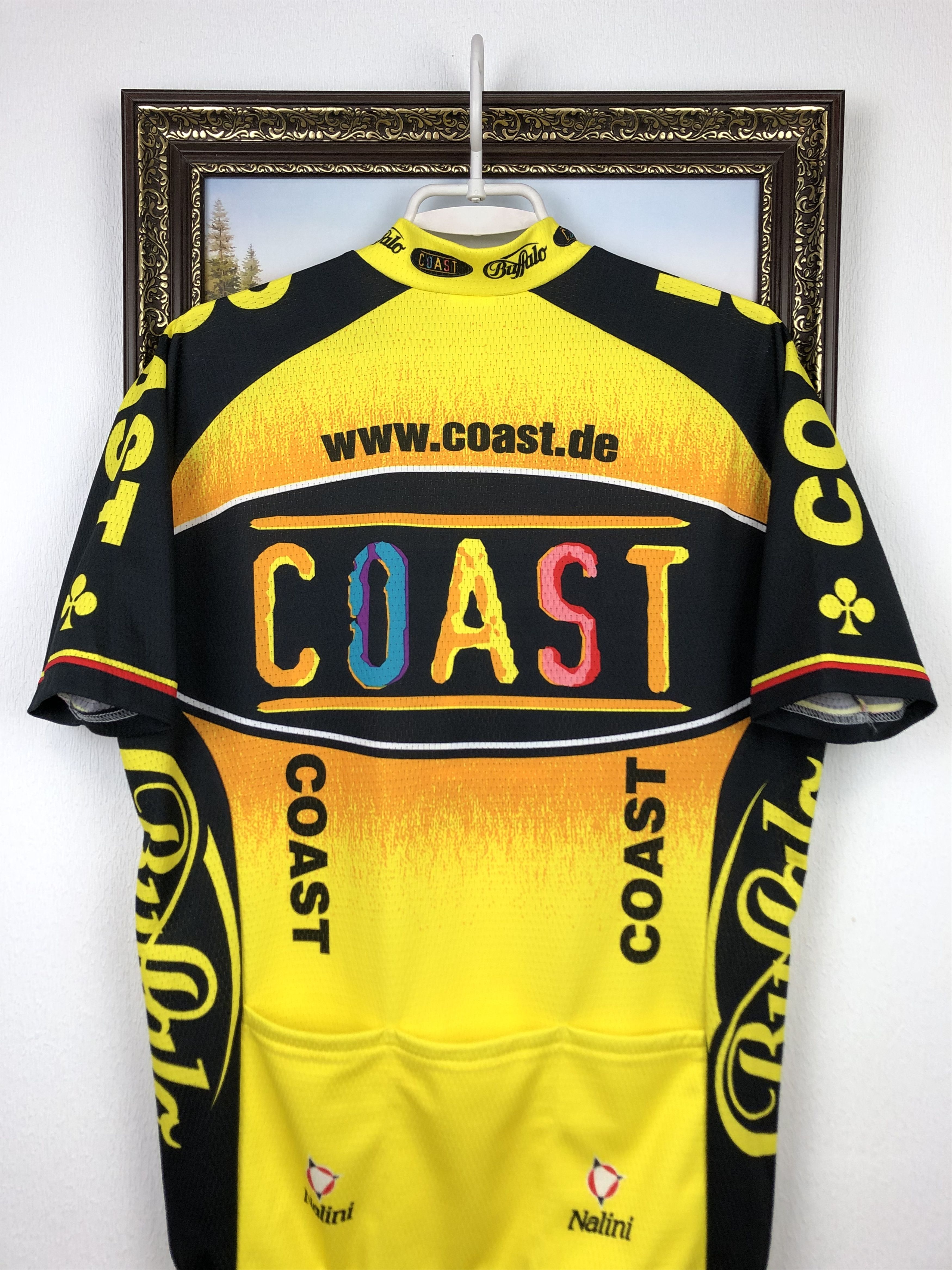 Vintage Vintage Coast Colnago Cycling Jersey Shirt Over Print Tee Size US L / EU 52-54 / 3 - 10 Thumbnail