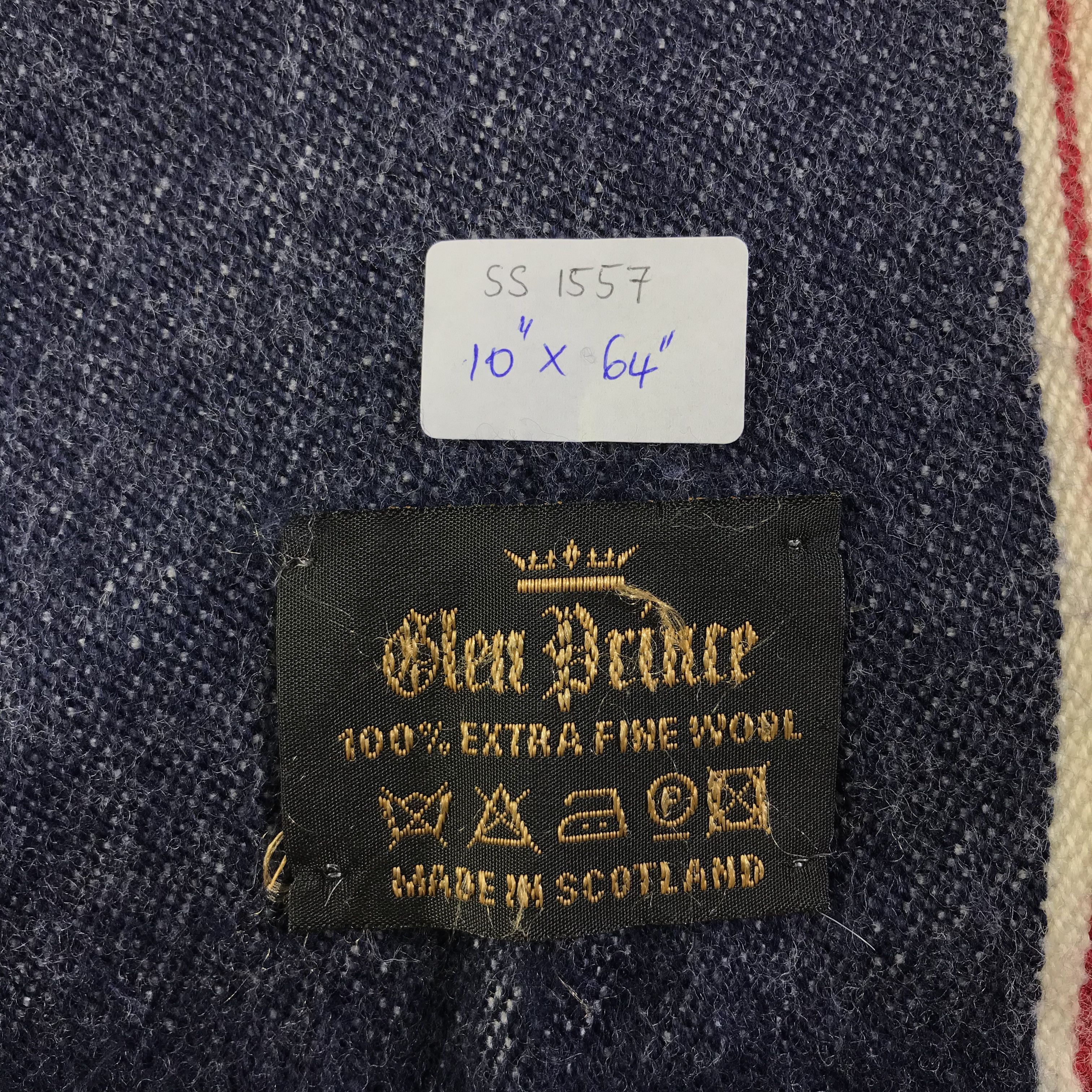 Vintage Glen Prince Selvedge Scarf / Muffler / Neckwear SS1557 Size ONE SIZE - 7 Thumbnail