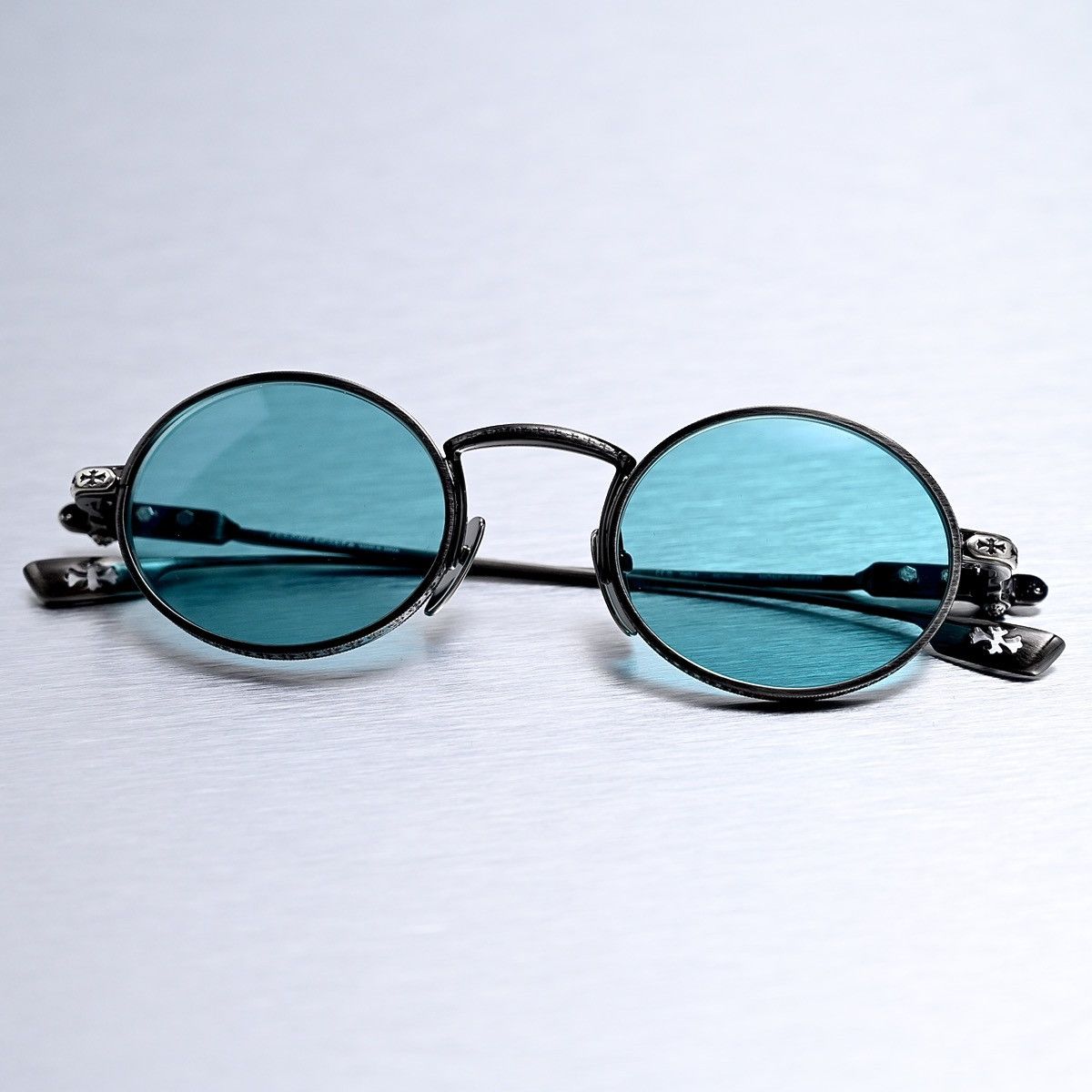 Chrome Hearts CHROME HEARTS HONEY DIPPED PEWTER SUNGLASSES Size ONE SIZE - 8 Thumbnail