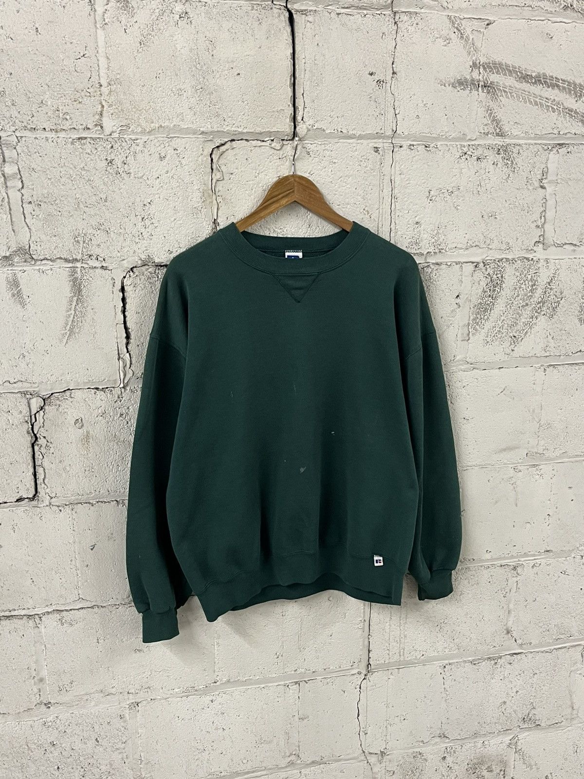 Russell Athletic Russell athletic made in USA boxy fit blank faded earth tone Size US XL / EU 56 / 4 - 3 Thumbnail